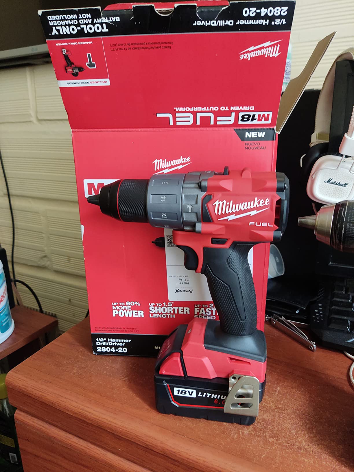 Milwaukee 2804-20 M18 FUEL 1/2 in. Hammer Drill (Tool Only) - Peak Torque 1,200 in-lbs customer photo 1