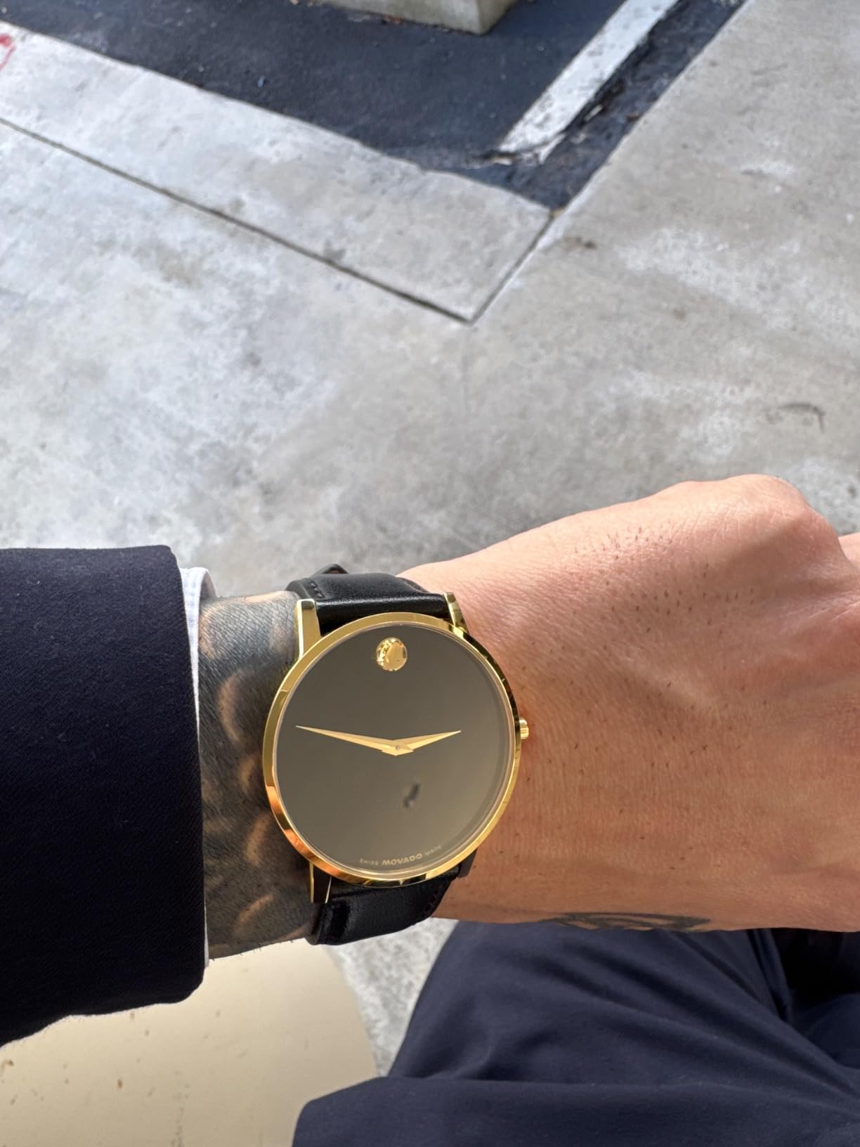 Movado Museum Classic Men's Watch - Swiss Quartz Movement, Calfskin Strap - 3 ATM Water Resistance - Classic, Luxury Fashion Timepiece for Him - 40mm customer photo 1