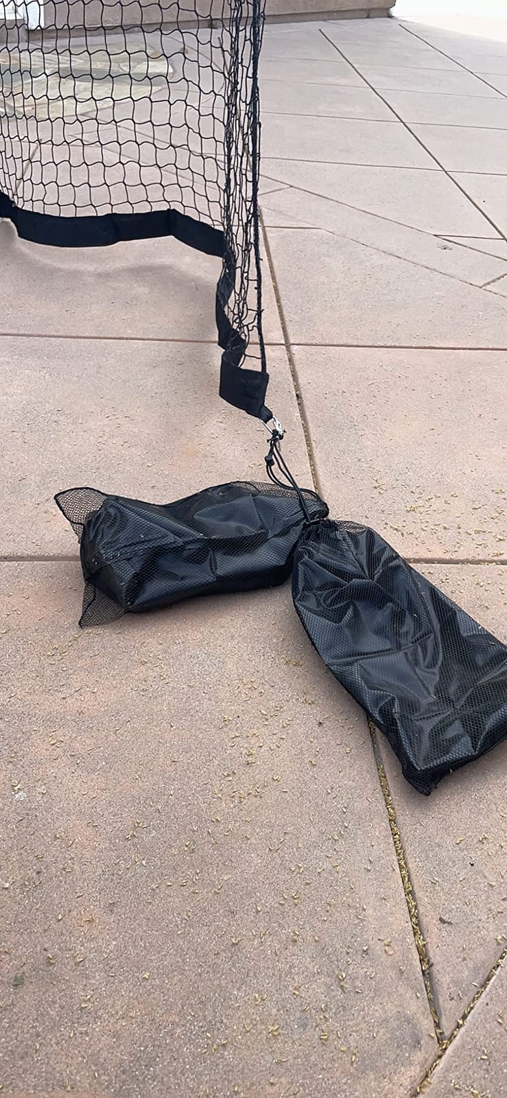 Hathaway Rebounder Basketball Return System for Shooting Practice - Heavy-Duty Polyester Net, Fade-Resistant Outdoor Design, Refillable Anchor Weights for 48-60 Inch Basketball Hoop - Black Finish customer photo 1