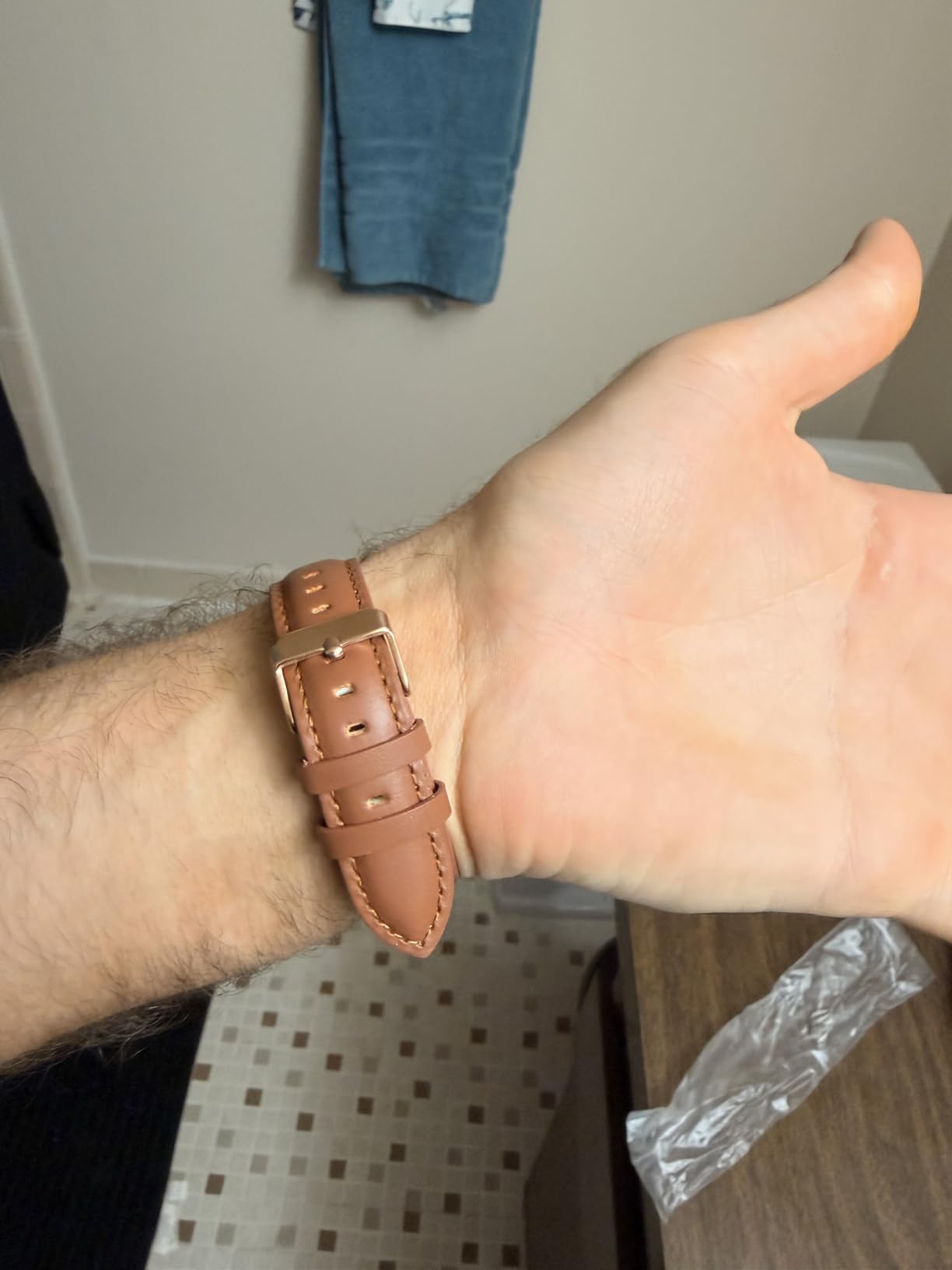 Infantry MDC Mens Minimalist Dress Watch, Ultra Thin, Leather Band customer photo 2