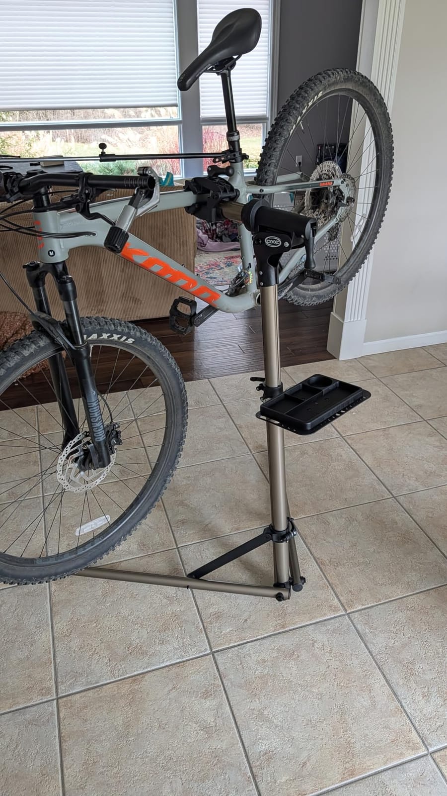 CXWXC Bike Repair Stand -Shop Home Bicycle Mechanic Maintenance Rack customer photo 2