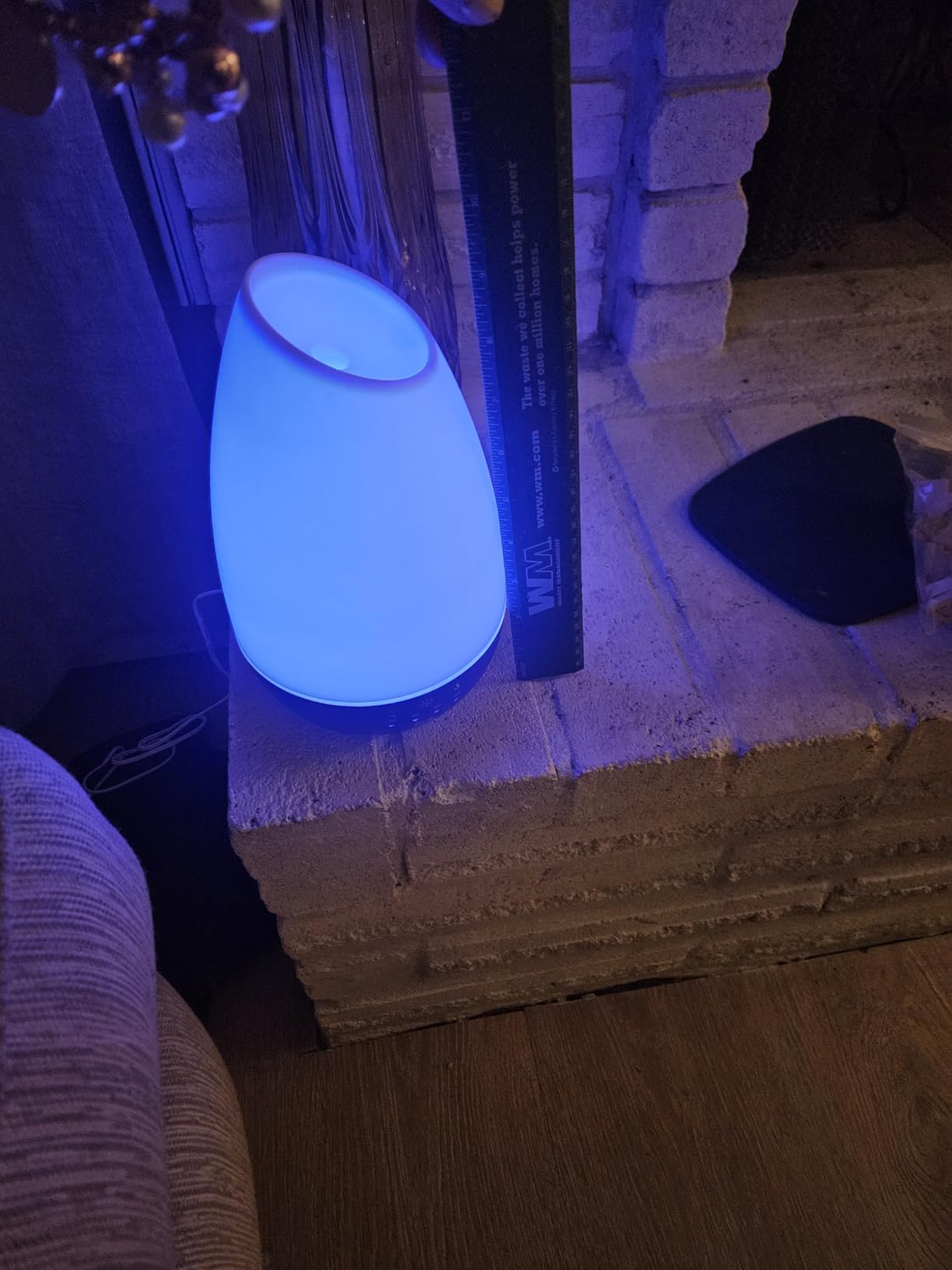 HealthSmart 500ML Essential Oil Diffuser for Large Rooms, Cool Mist Humidifier and Aromatherapy Diffuser, Adjustable Timer, Mist Mode and 7 LED Light Colors, White (Pack of 1) customer photo 2