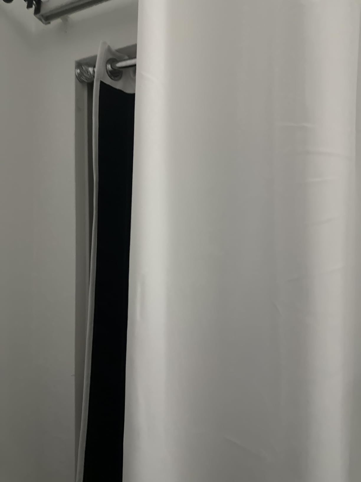 NICETOWN Total Shade Patio Door Curtain, Heavy-Duty Full Light Shading Sliding Door Drape Room Divider Curtain, Vertical Blinds for Window（1 Panels, 100 inches Wide x 84 inches Long, Gray customer photo 1