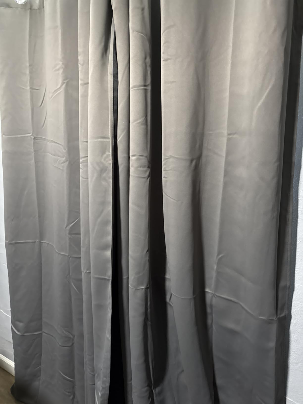NICETOWN Grey Full Shade Curtain Panels for Dining Room 52x84 in 2 Panels customer photo 2
