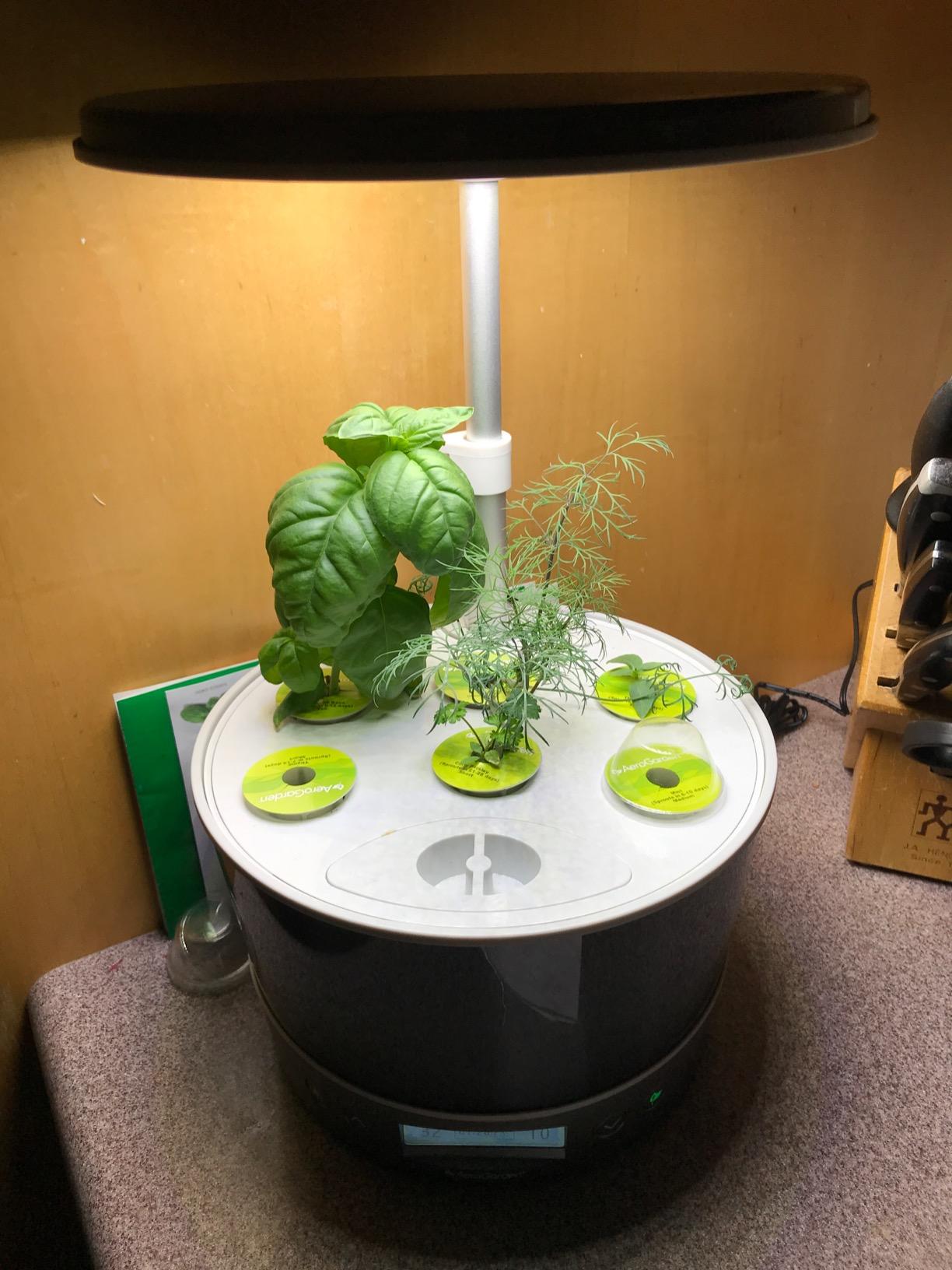 AeroGarden Harvest Elite 360, Platinum Stainless customer photo 1
