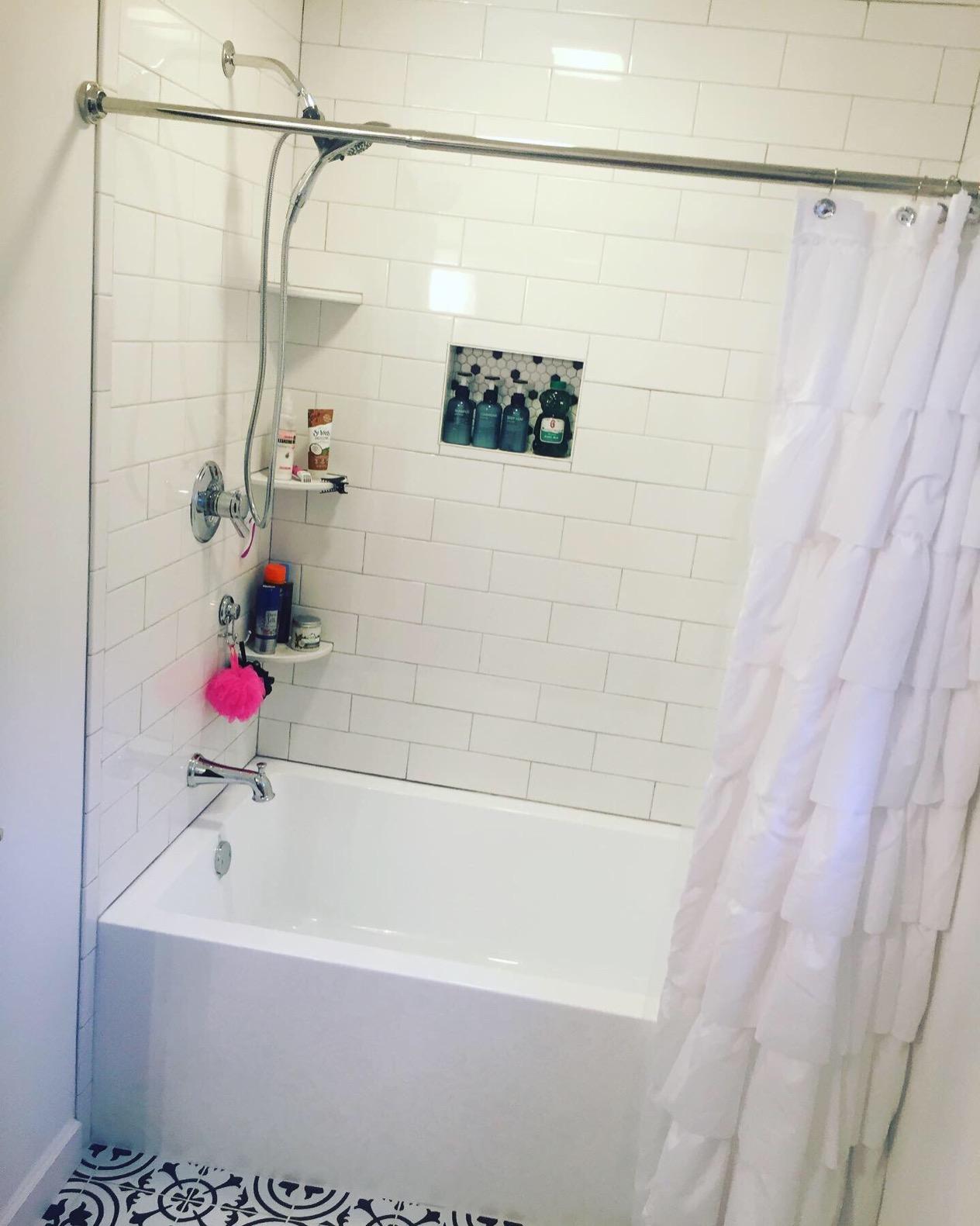 Kingston Brass Aqua Eden VTAP603622L 60-Inch Acrylic Alcove Tub with Left Hand Drain, White customer photo 2