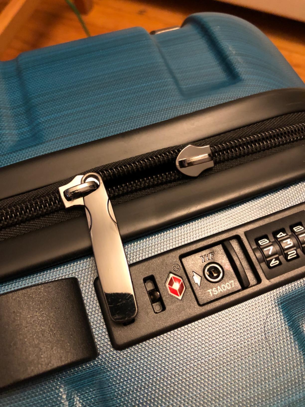 Coolife Carry On Luggage Hardside Suitcase with Spinner Wheels, 20in customer photo 1