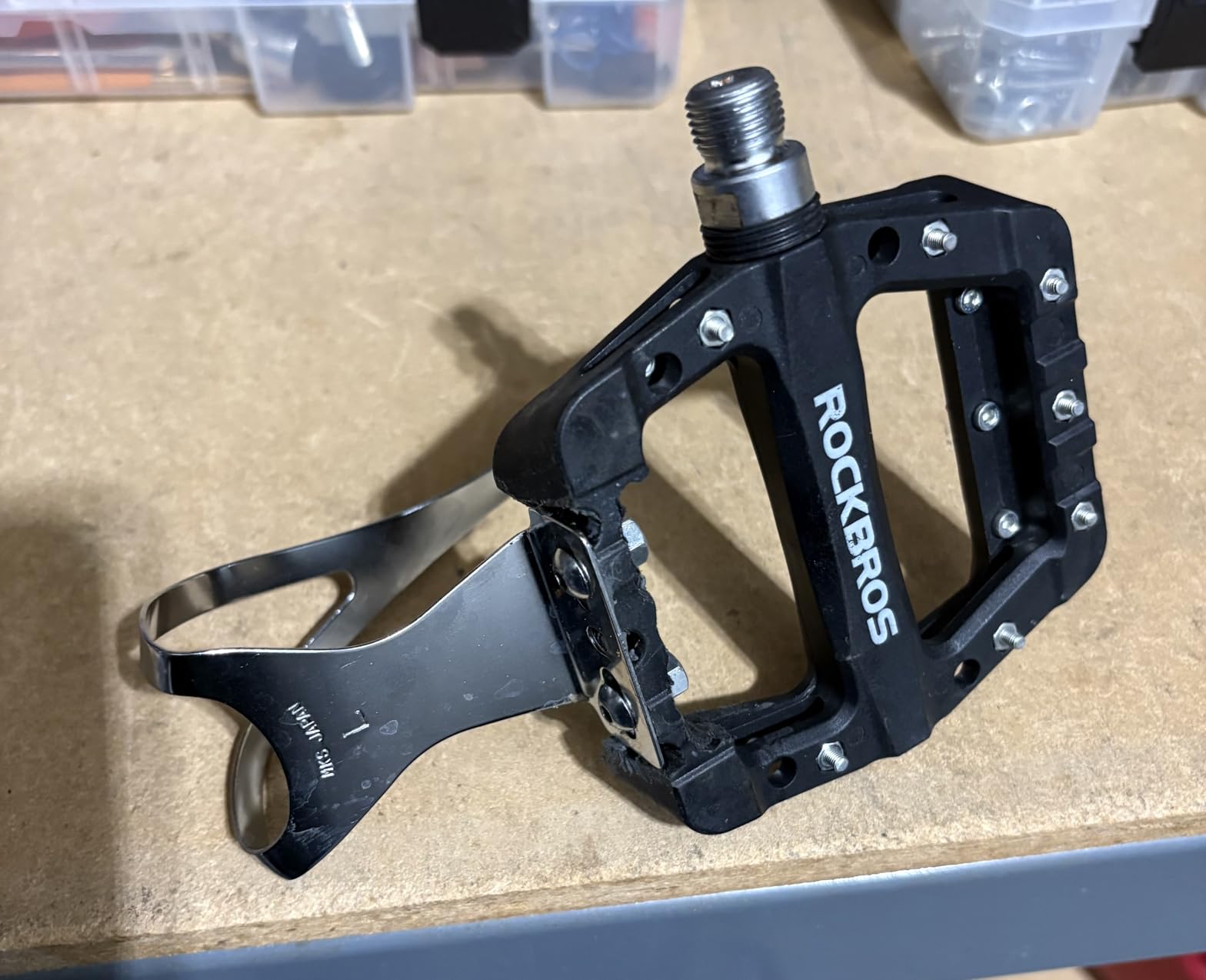 ROCKBROS Nylon Fiber Bike Pedals Lightweight Platform MTB BMX 9/16