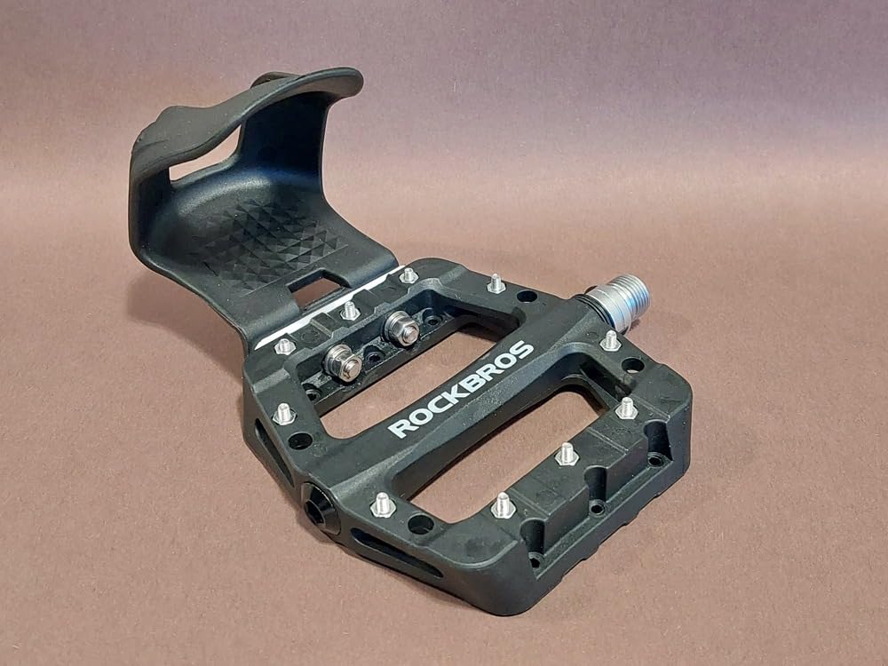 ROCKBROS Nylon Fiber Bike Pedals Lightweight Platform MTB BMX 9/16