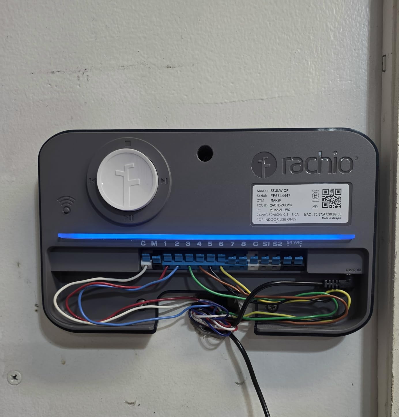 Rachio 3: 8 Zone Smart Sprinkler Controller (Simple Automated Scheduling + Local Weather Intelligence. Save Water w/ Rain, Freeze & Wind Skip), App Enabled, Works w/ Alexa, Fast & Easy Install customer photo 2