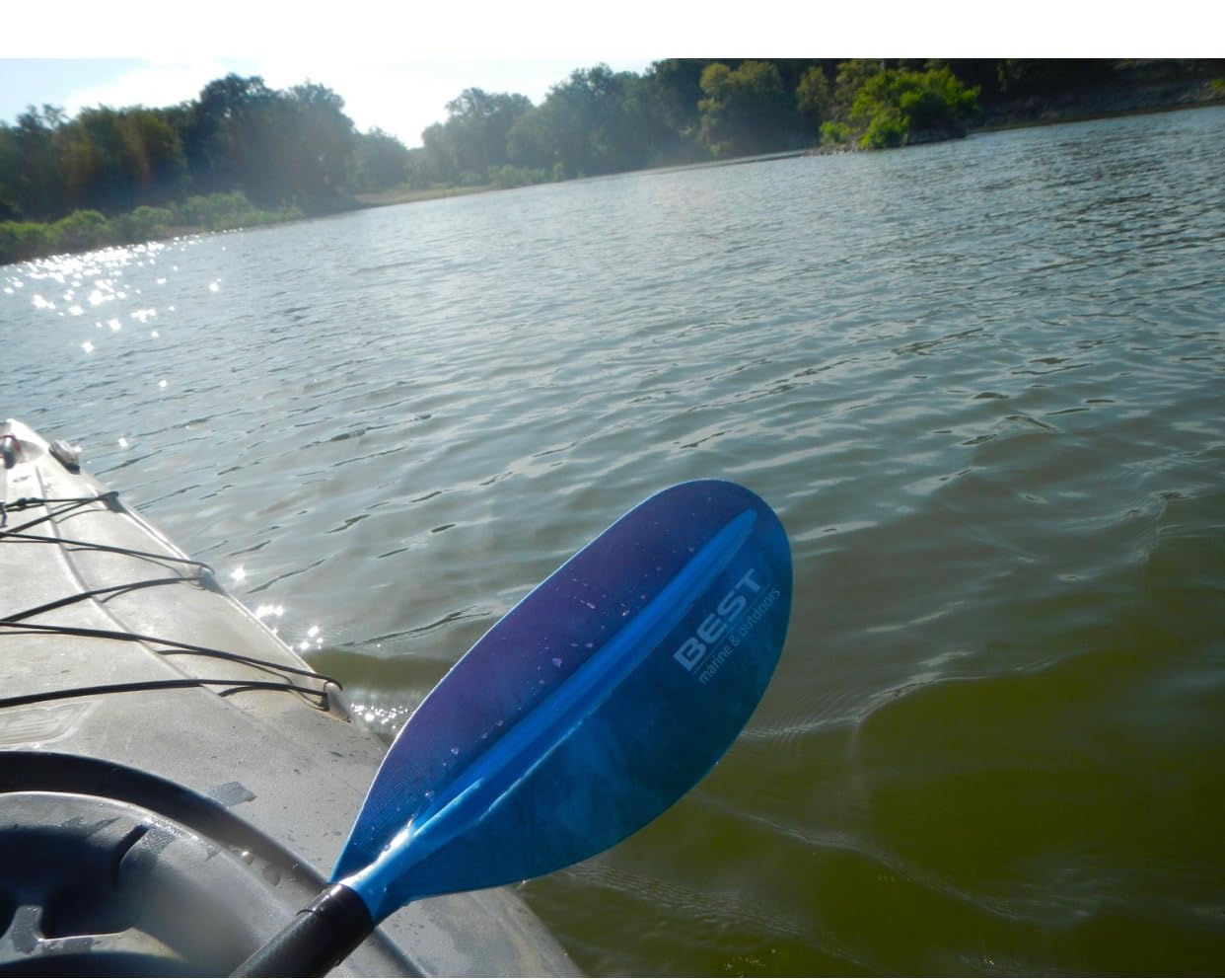 Carbon Fiber Kayak Paddle, 2-Piece, Lightweight Design customer photo 2