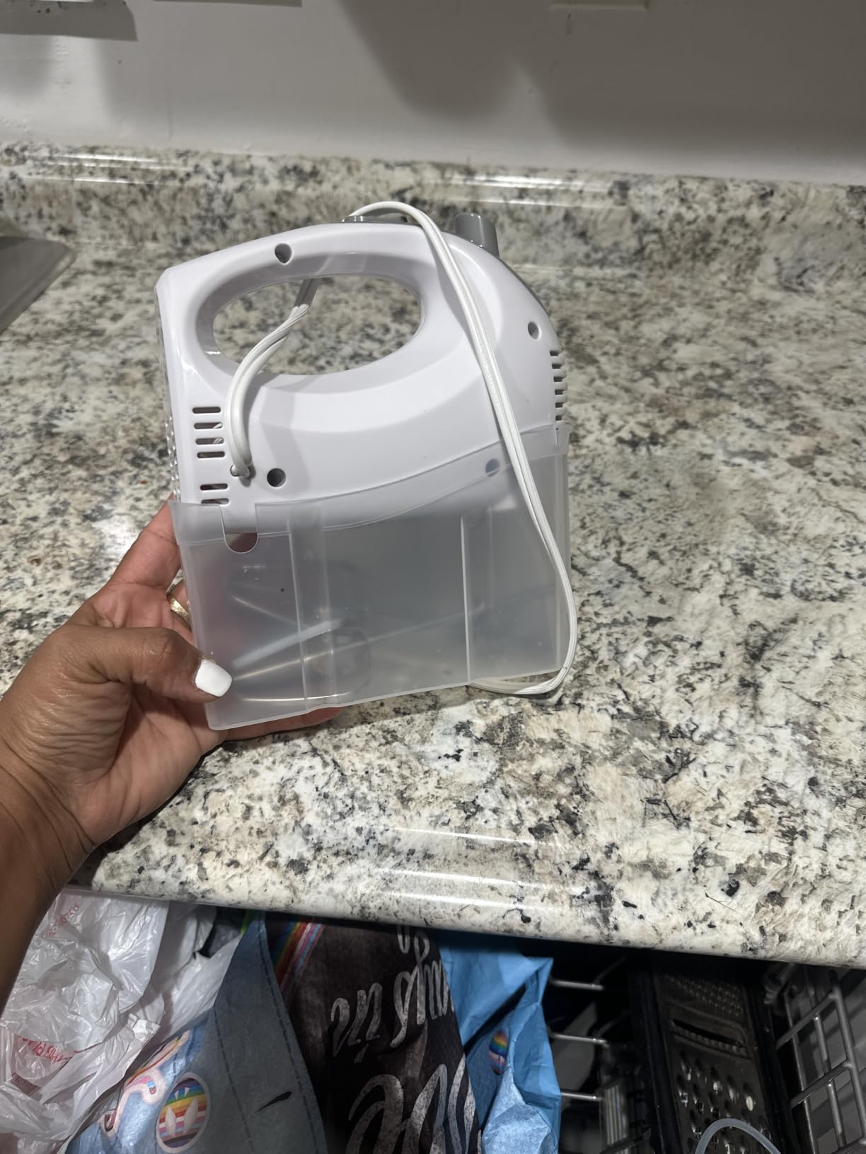 OVENTE 5-Speed Electric Hand Mixer with Storage Case,150W, Black HM151B customer photo 1