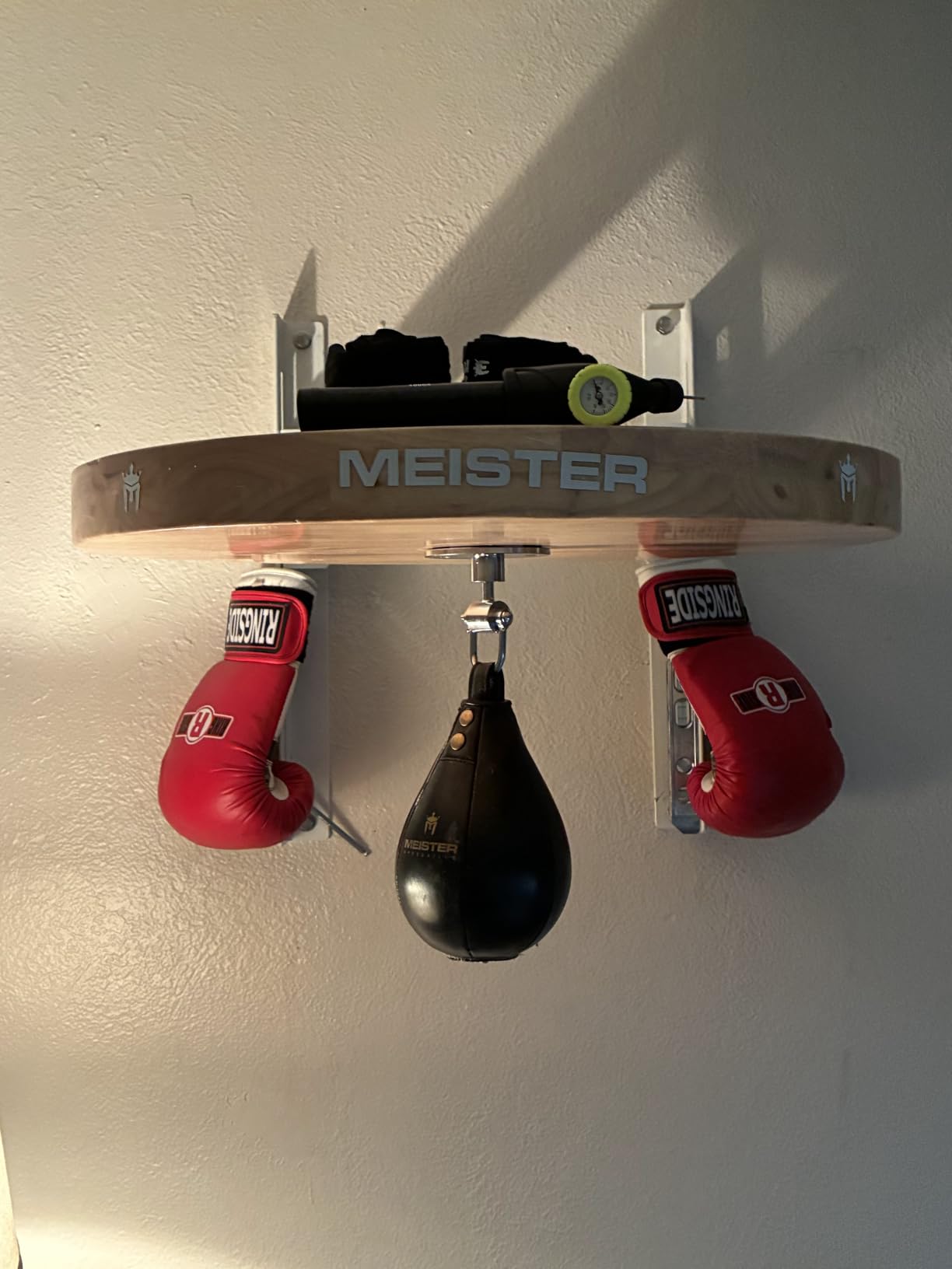 Meister SpeedKills Leather Speed Bag with Lightweight Latex Bladder | Hand-stitched and gyro-balanced for true rebounds, 100% genuine cowhide leather, lightweight SpeedKills bladder customer photo 2