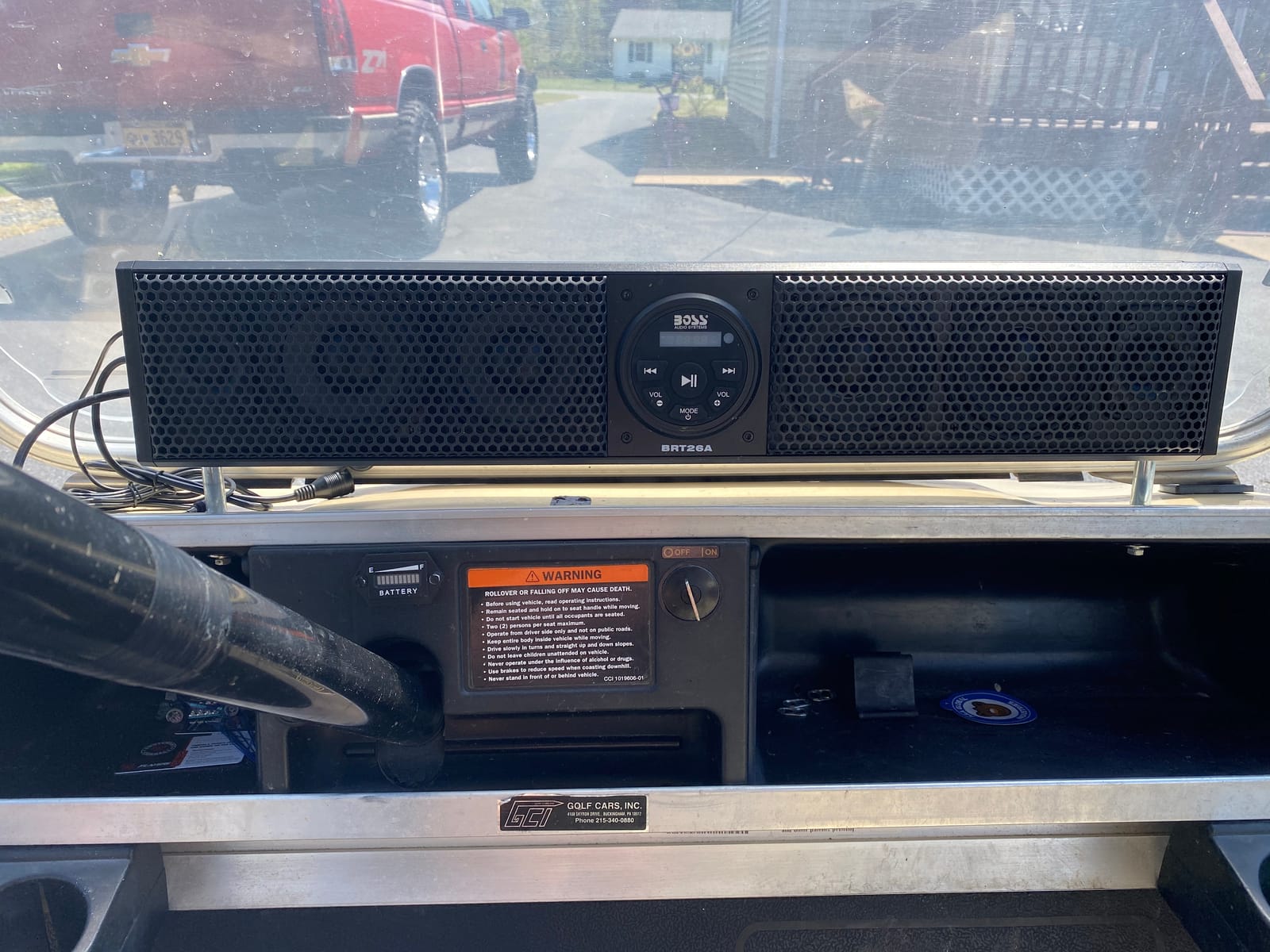 BOSS Audio Systems BRT26A ATV UTV Sound Bar - 26 Inch Wide, 4 Inch Speakers, 1 Inch Soft Dome Tweeters, Full Range, IPX5 Weatherproof, Bluetooth, Built-in Amplifier, Golf Cart Compatible customer photo 1