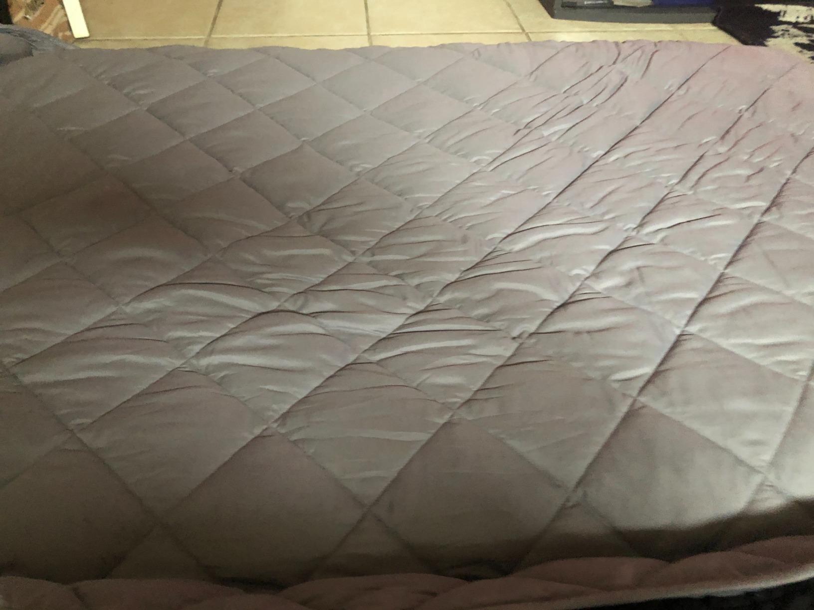 ZZZhen Weighted Blanket - High Breath - 60''80'' 20LBs - Quality Heavy Blankets - Sleeping for Adult, Durable Quilts Grey, 60''80'' 20LB customer photo 1