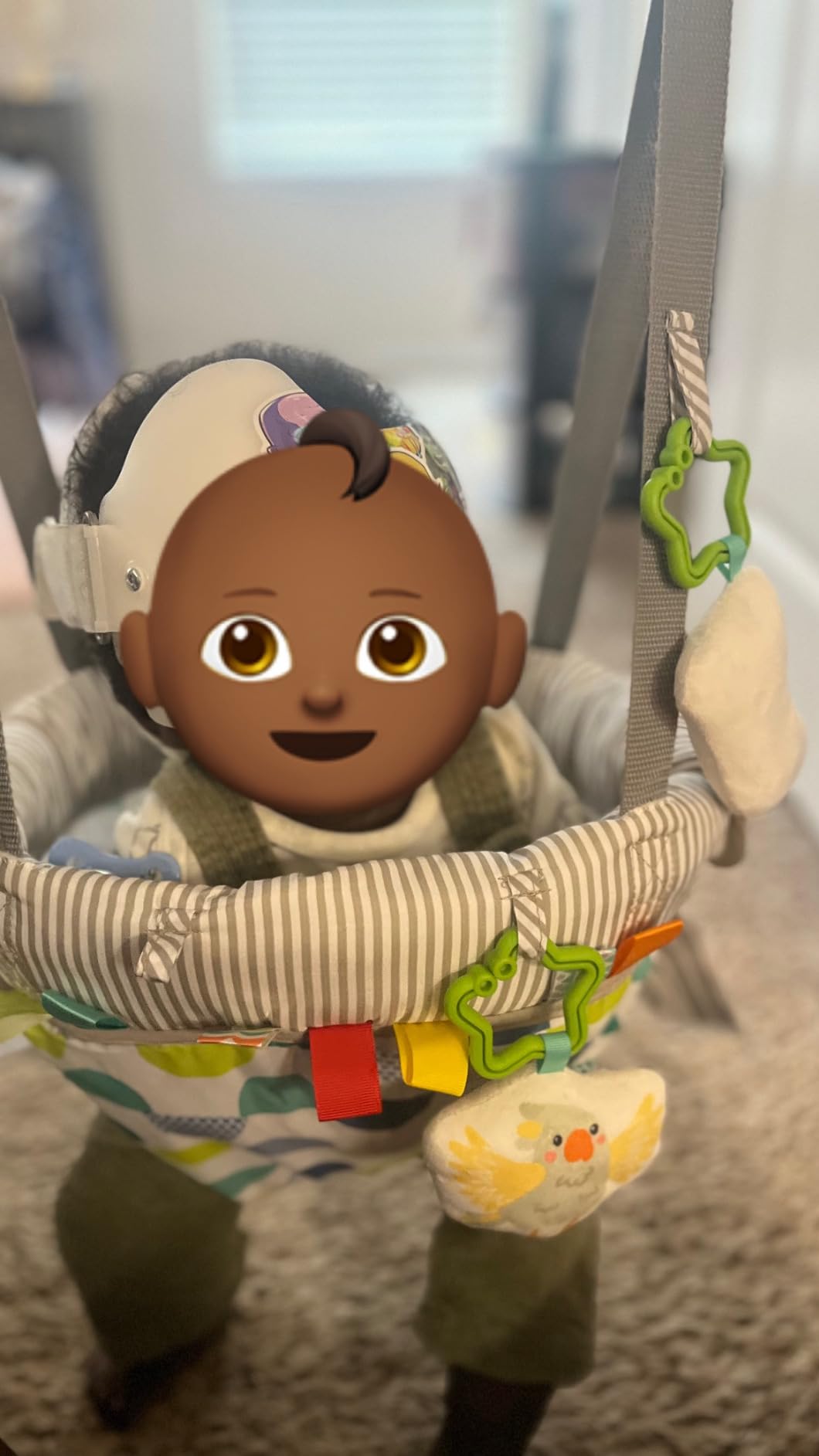 Bright Starts Playful Parade Door Jumper for Baby with Adjustable Strap, 6 Months and Up, Max Weight 26 lbs customer photo 2