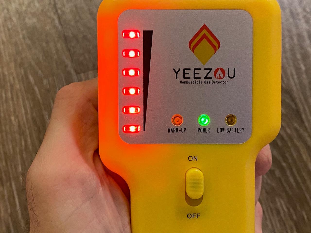 Gas Leak Detector – Portable Natural Gas Sniffer for Propane, Methane, LPG, LNG, Fuel & Sewer Gas – Combustible Gas Detector with 12