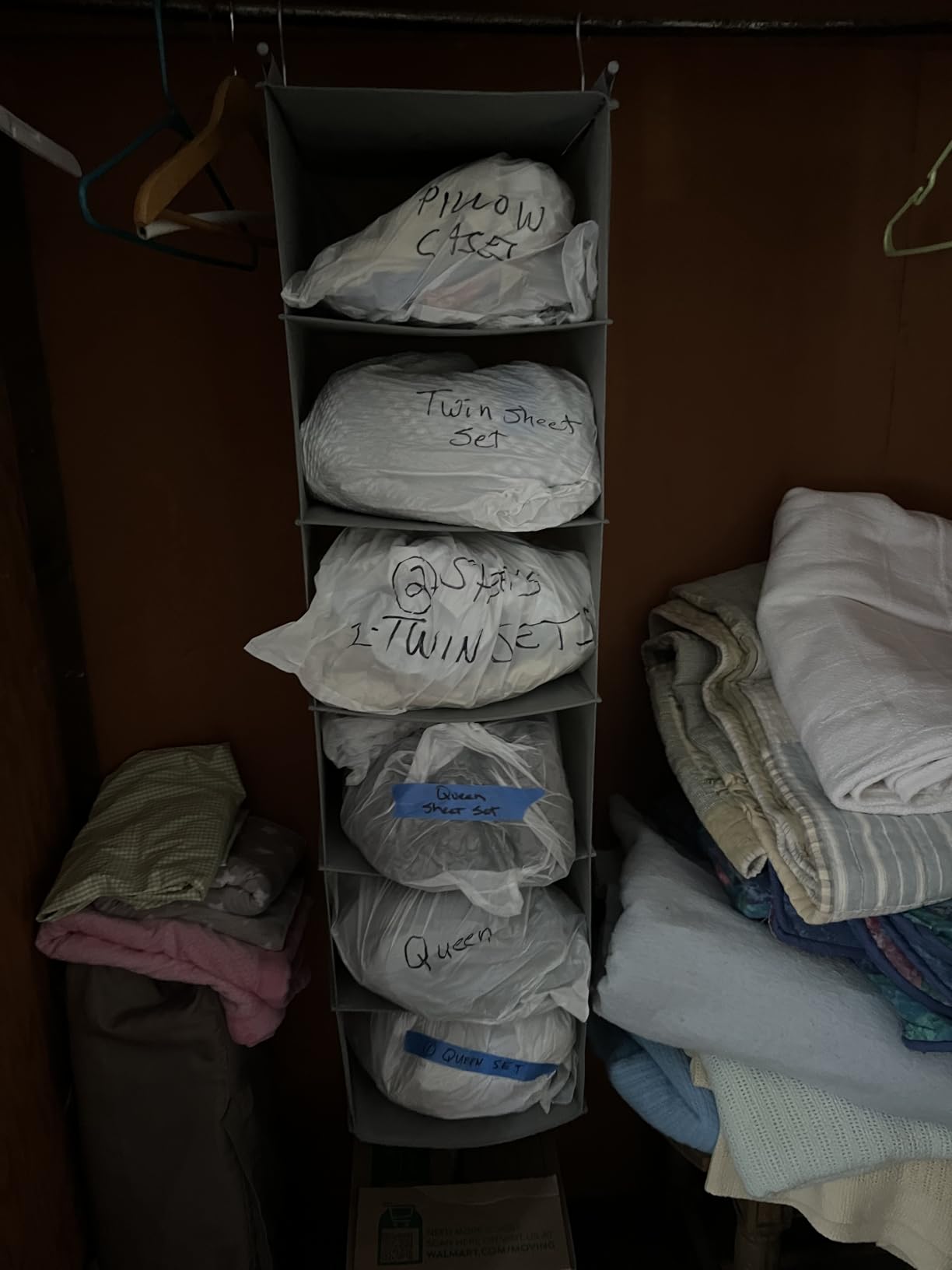 MAX Houser 6 Tier Hanging Closet Organizer with 2 Sturdy Hooks, Grey customer photo 1