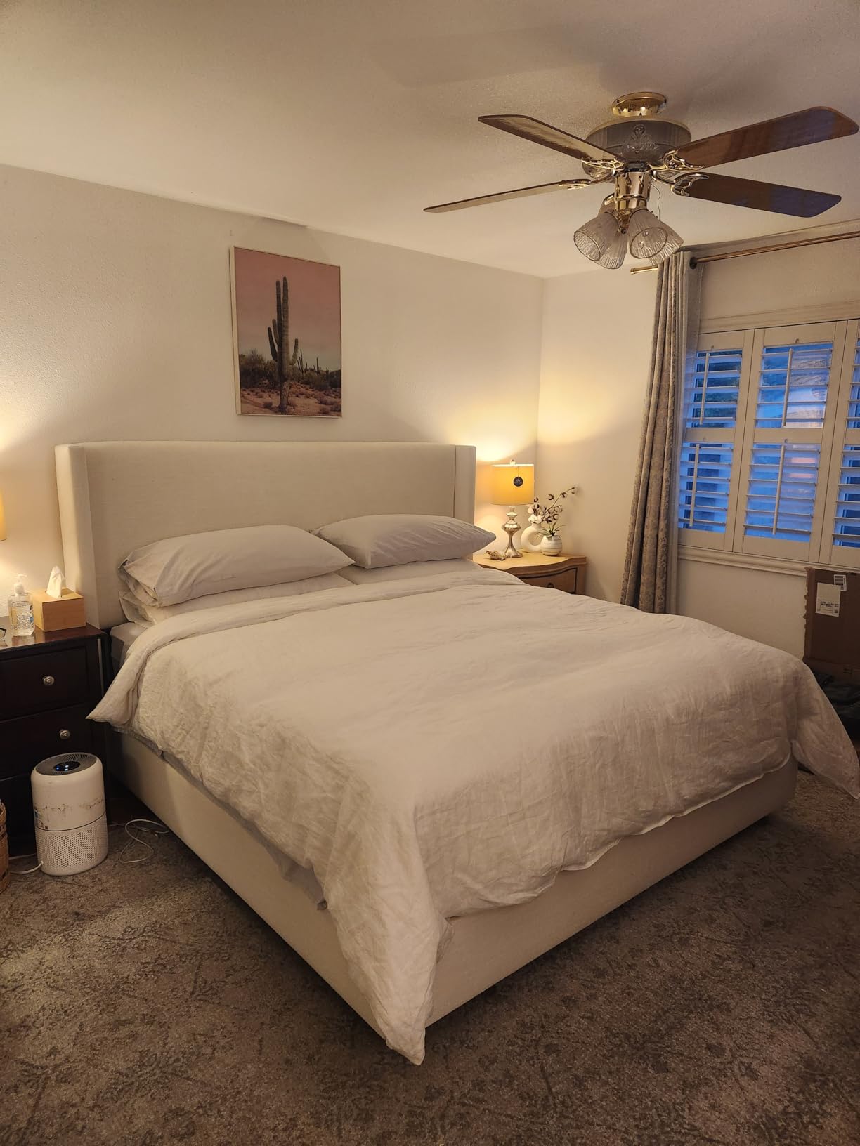 DAPU 100% French Linen Duvet Cover 3Pcs Set, 170GSM Linen Bedding, King customer photo 1