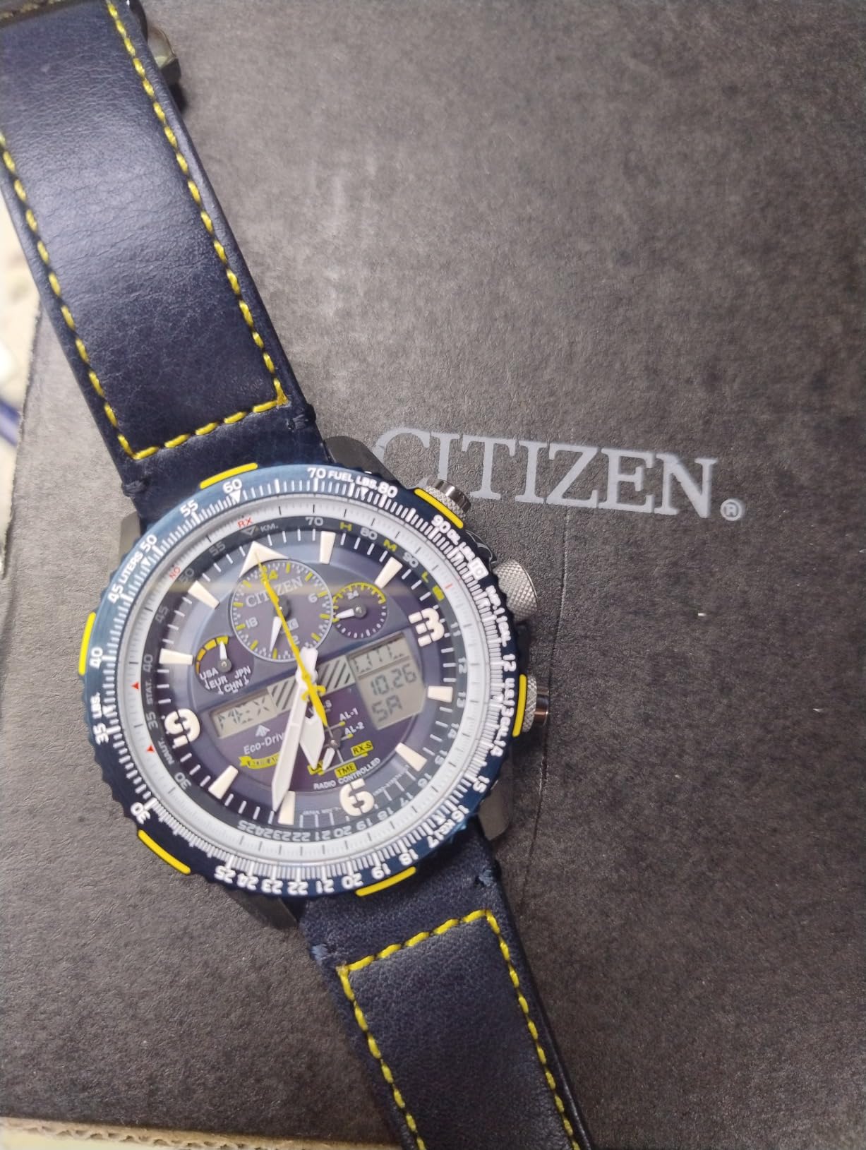 CITIZEN Men's Blue Angels Eco-Drive 45mm Stainless Steel JY8078-01L customer photo 1