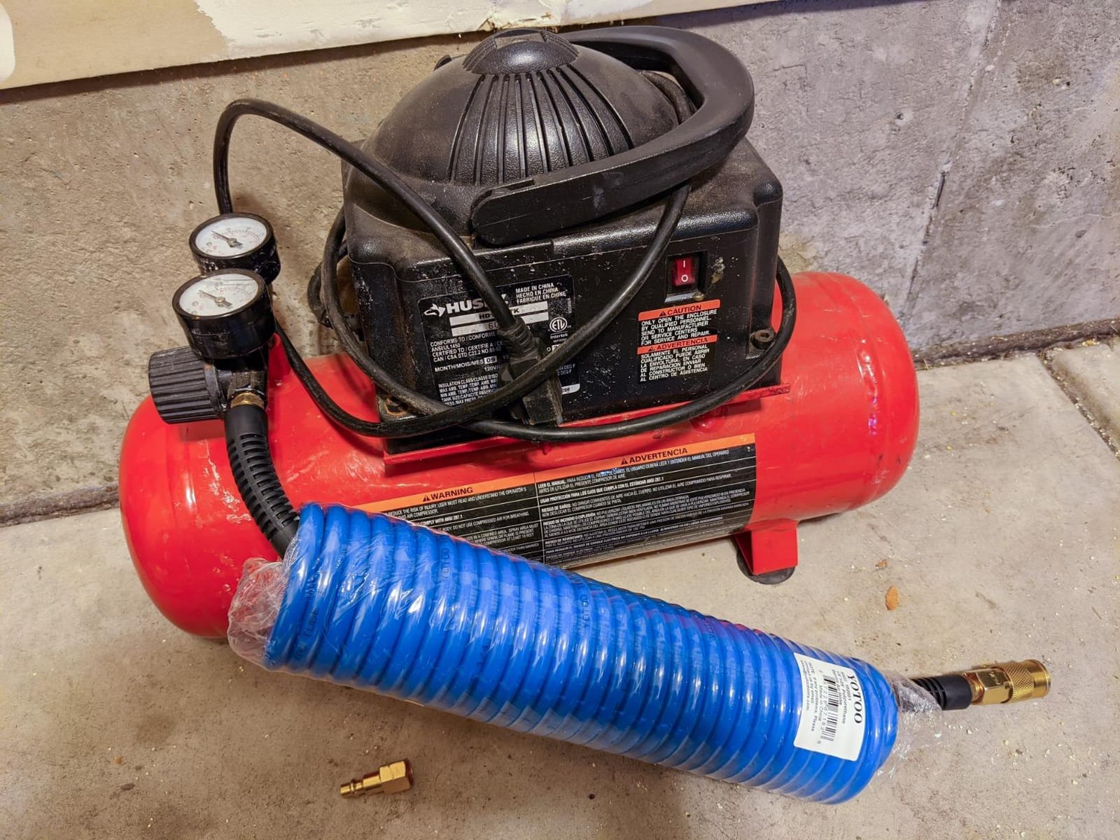 YOTOO Polyurethane Recoil Air Hose, Air Compressor Hose 1/4