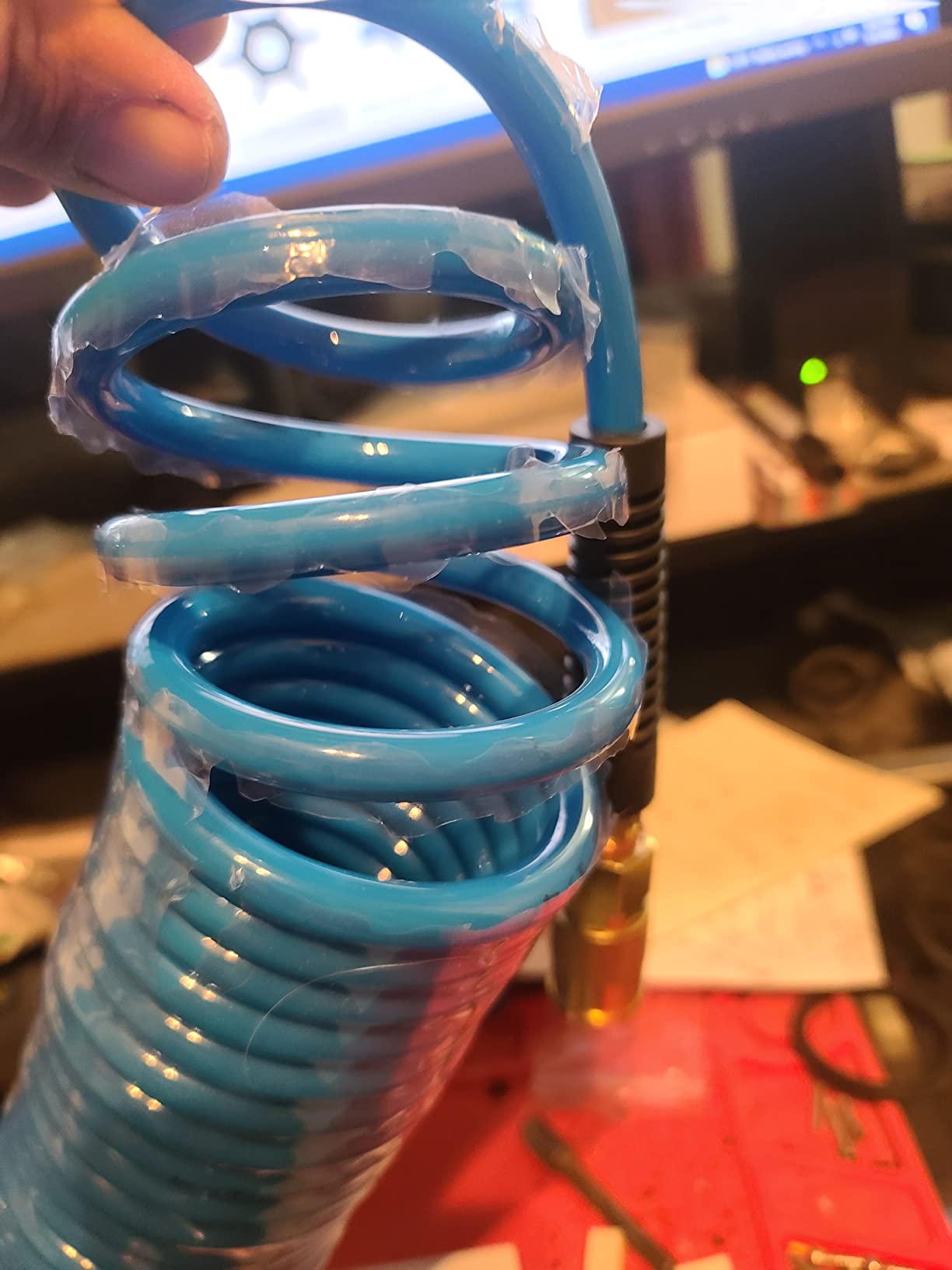 YOTOO Polyurethane Recoil Air Hose, Air Compressor Hose 1/4