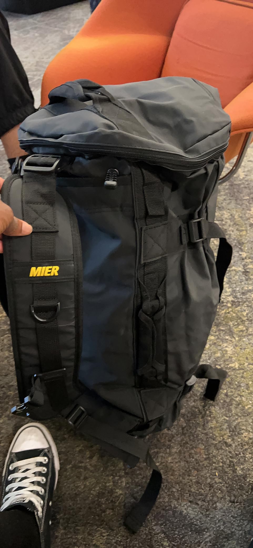 MIER Large Duffle Bag Backpack for Travel Camping Gym Sports, 45L/60L/90L customer photo 2
