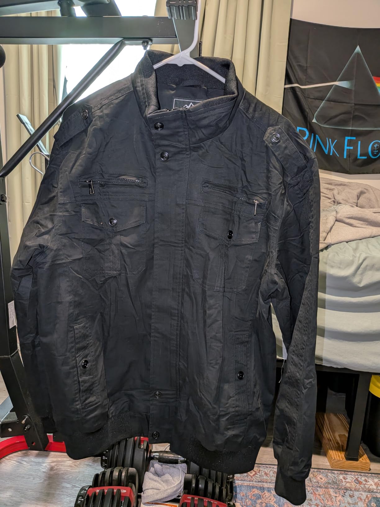 EKLENTSON Men's Military Flight Jackets Cotton Multi Pocket Workwear customer photo 1
