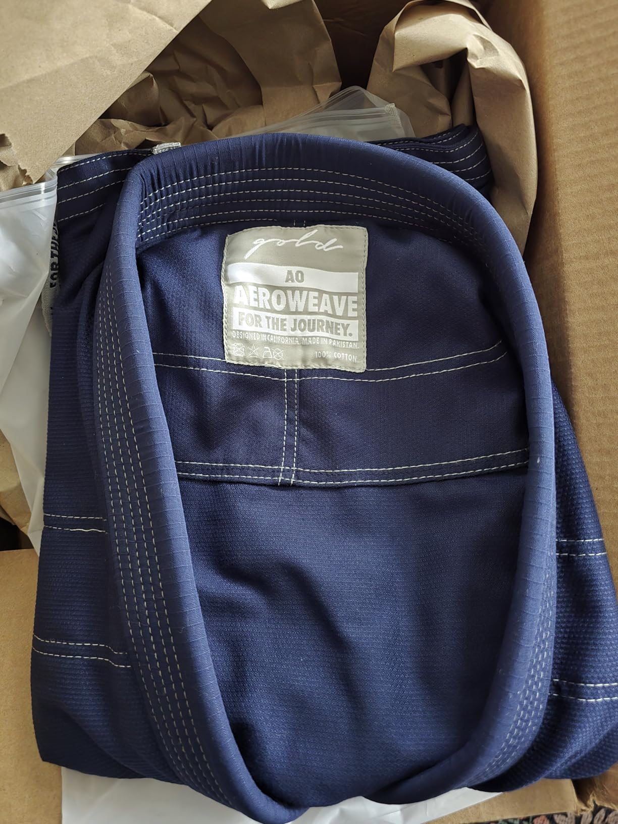Gold BJJ Aeroweave Jiu Jitsu Gi - Ultra Lightweight BJJ Gi - Preshrunk Brazilian Jiu Jitsu Uniform for Men customer photo 1