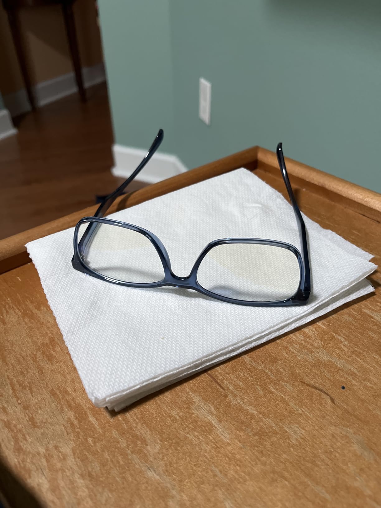 ANRRI Blue Light Blocking Glasses, Anti Eyestrain Lens Lightweight Frame Eyeglasses, Black, Men/Women customer photo 2