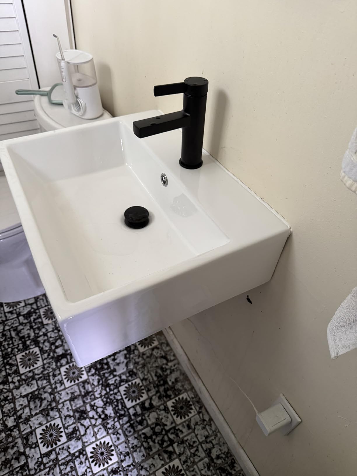 Lordear Vessel Sink Rectangle 19 Inch Bathroom Sink,Rectangular Modern Above Counter Bathroom Sinks White 19x15 Inch Porcelain Ceramic Vessel Vanity Sink Art Basin customer photo 2