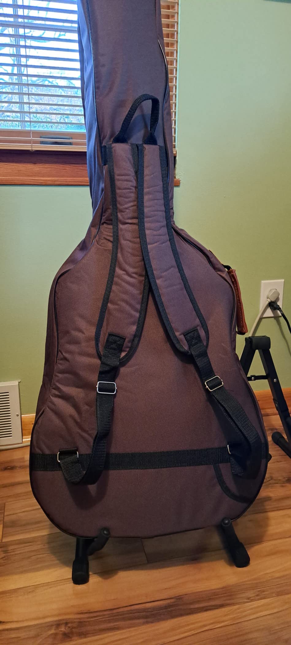 CAHAYA Guitar Bag 40 41 42 In 6 Pockets Guitar Case Water Resistent Oxford Cloth 0.5 In Extra Thick Sponge Padded for Acoustic Classical Guitar with Anti-theft Pocket CY0150 customer photo 2