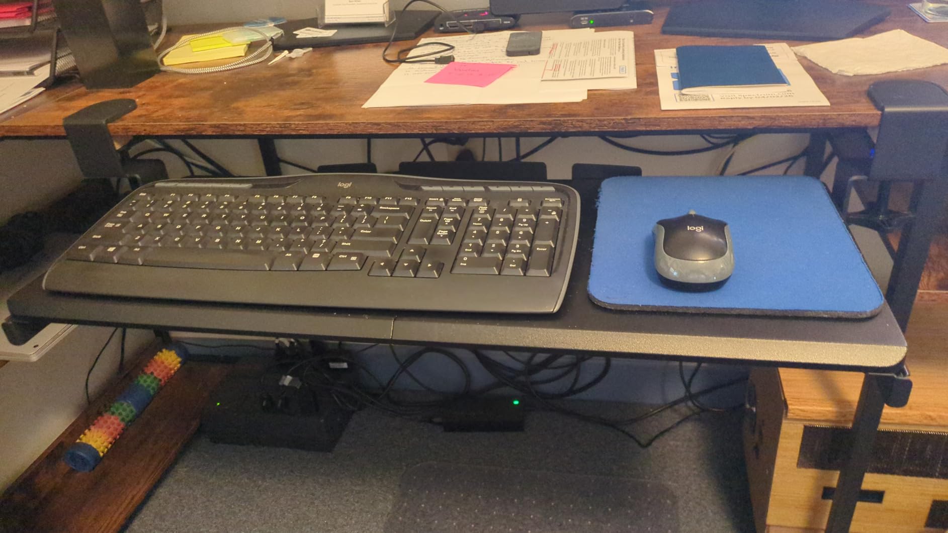 VIVO Black Clamp-on 27 x 11 in Keyboard Tray, MOUNT-KB05E customer photo 2