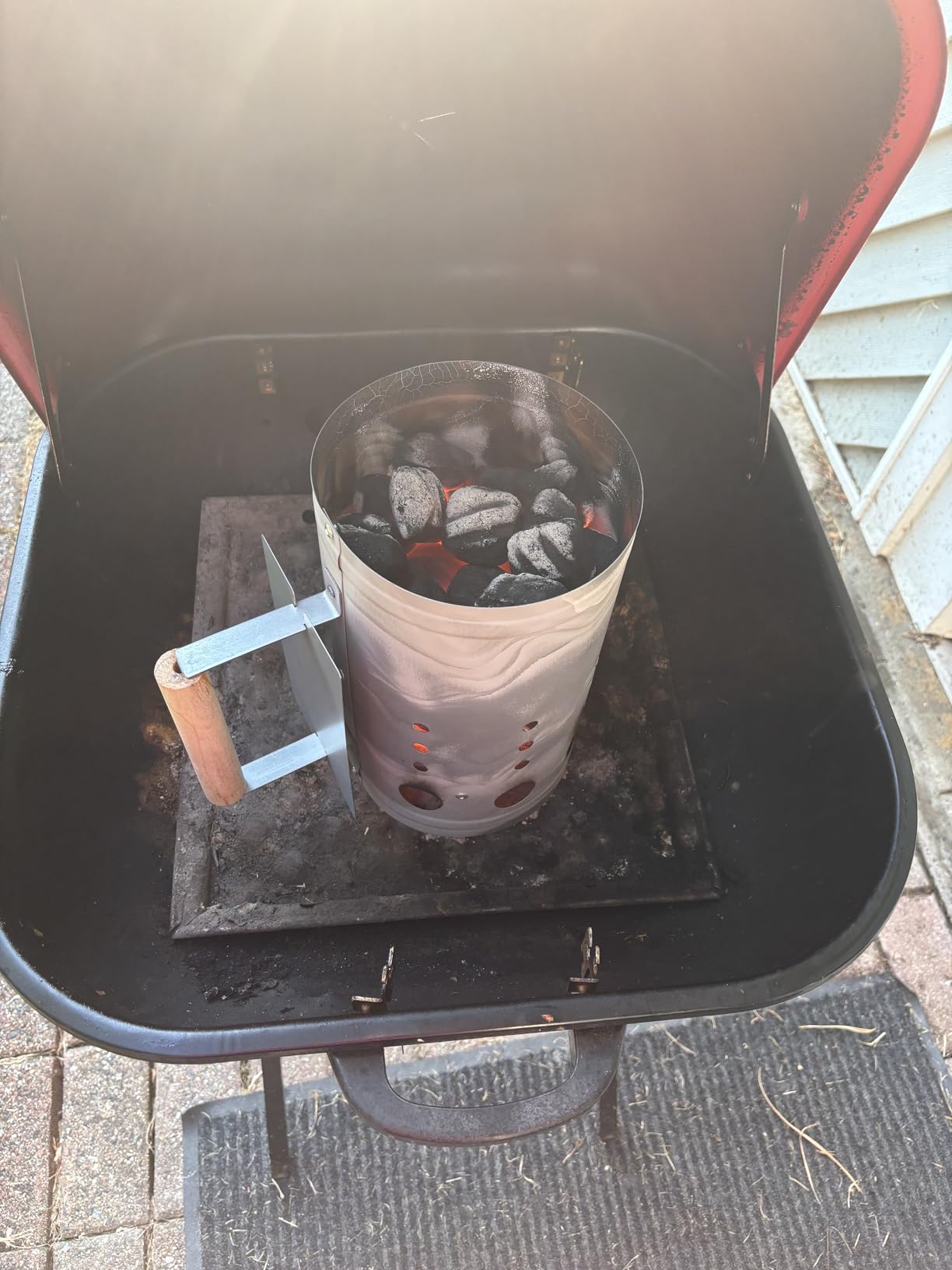homenote Charcoal Chimney Starter Kit with Blower and Fire Cubes(11.5x7) customer photo 1
