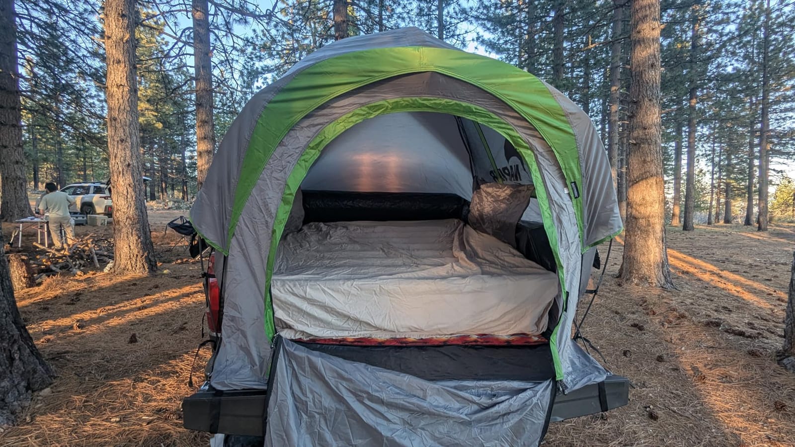 Napier Backroadz Truck Tent | Pickup Truck Bed Camping Tent | Rainfly for Water Protection | Sturdy and Spacious 2-Person Truck Tent | Easy 10-Minute Setup | Gray/Green customer photo 1