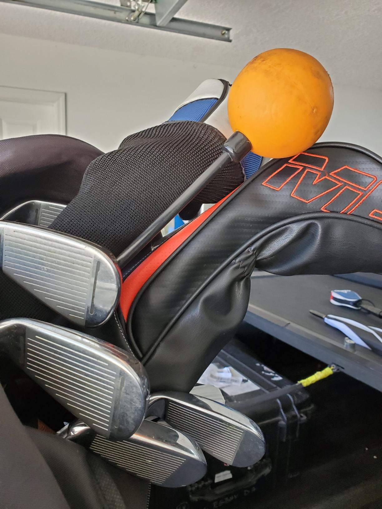 Orange Whip Golf Swing Trainer Aid Patented & Made in USA for Improved Rhythm, Flexibility, Balance, Tempo, and Strength *American Made* customer photo 1