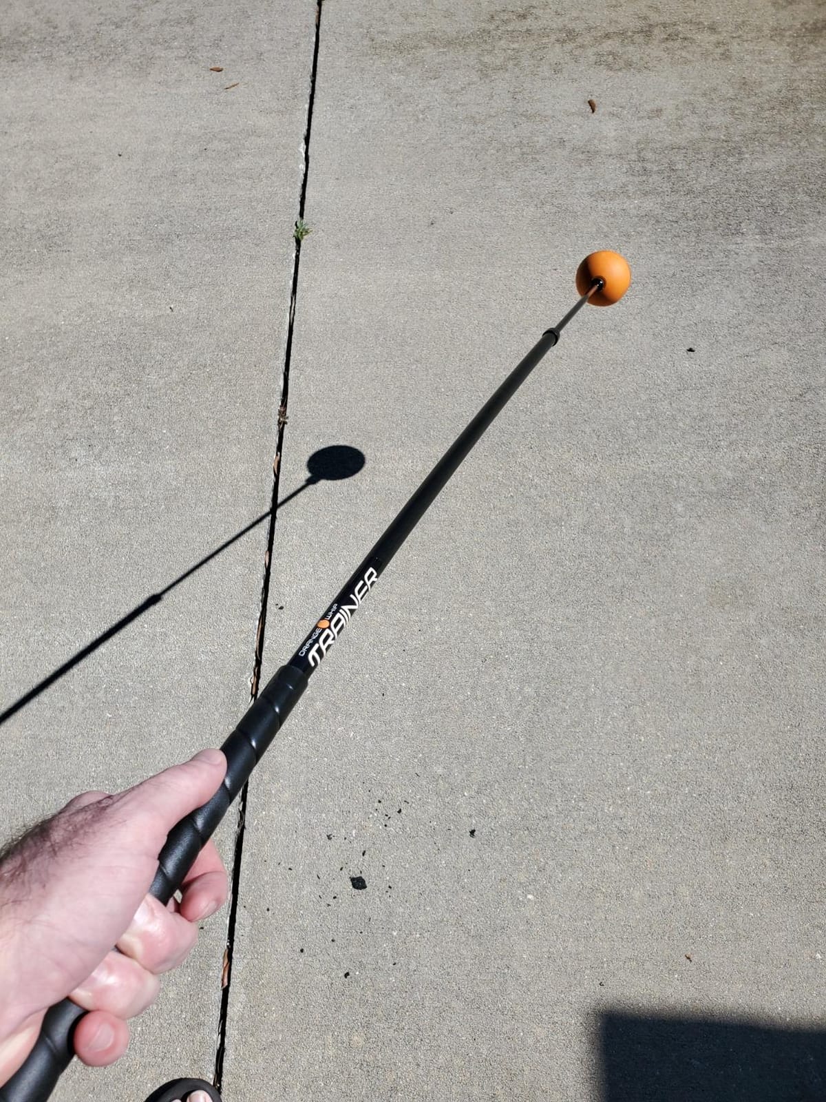 Orange Whip Golf Swing Trainer Aid Patented & Made in USA for Improved Rhythm, Flexibility, Balance, Tempo, and Strength *American Made* customer photo 2