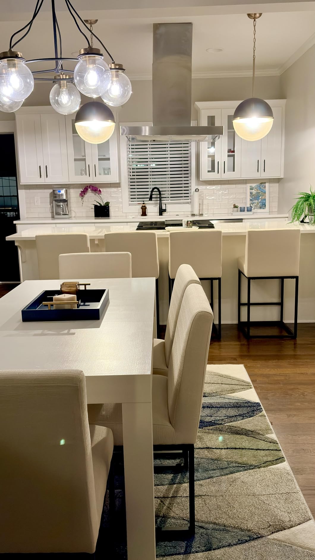 Mobili Fiver First Extendable Dining Table 47.2 to 78.7 Inches Seats 6 to 8 Rustic Oak customer photo 2