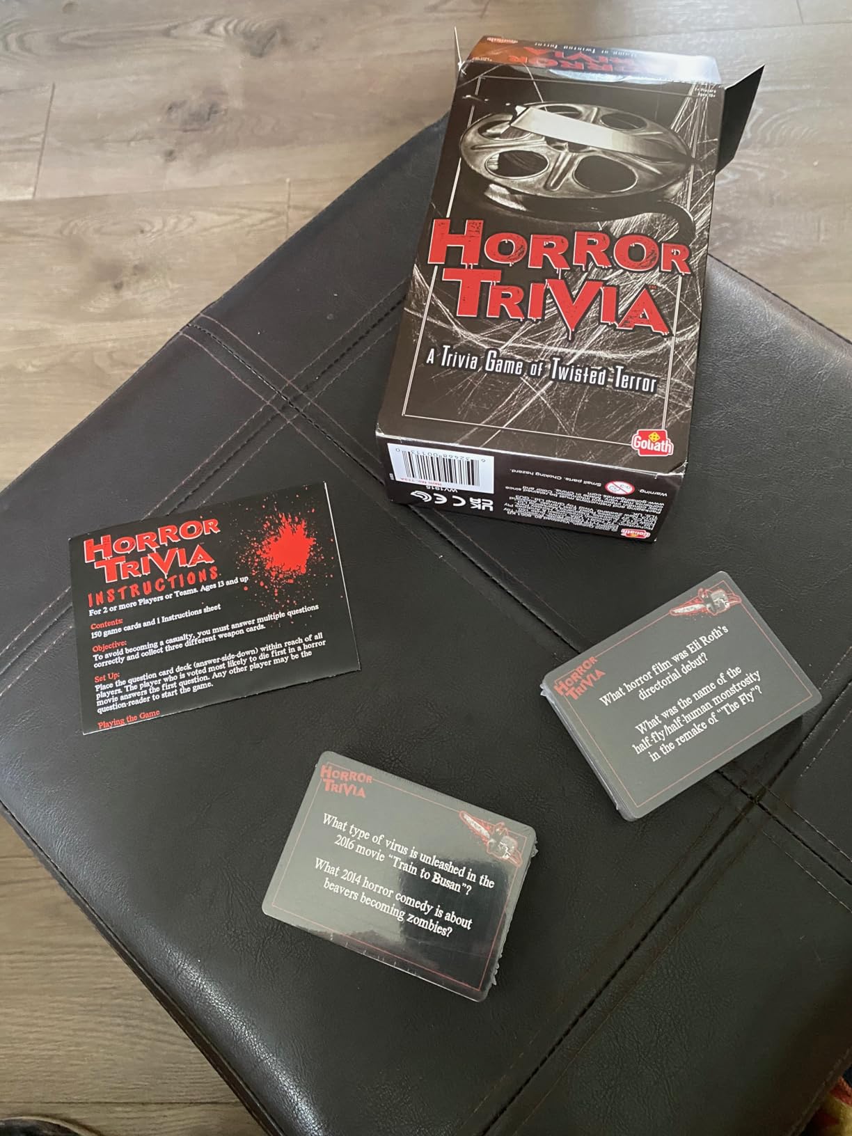 Horror Trivia Card Game - Test Your Knowledge of Horror Pop Culture Facts with 300 Scary Fun Trivia Questions customer photo 2