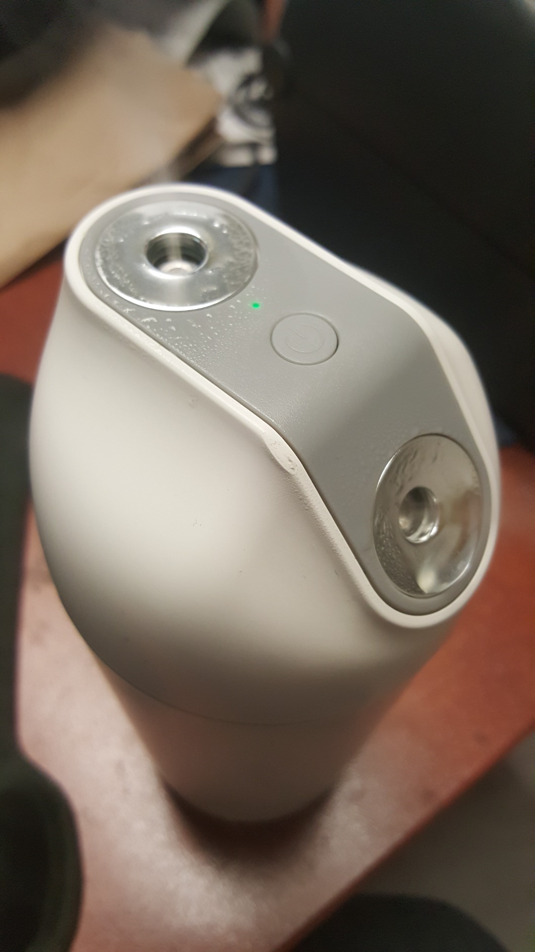 HandFan Small Portable Humidifier, 480ml Dual Mist Personal Ultrasonic Humidifier, Desk Humidifier with Light, Auto Shut-Off, Cool Mist Humidifiers for Bedroom Office Travel Car Plants customer photo 1