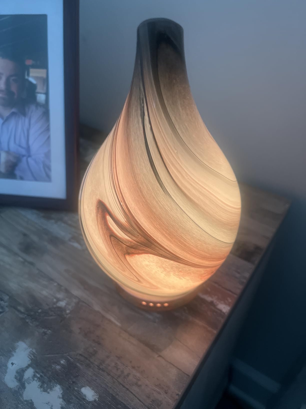 Porseme Essential Oil Diffuser 150ml Handmade Glass Diffuser 6H Runtime customer photo 2