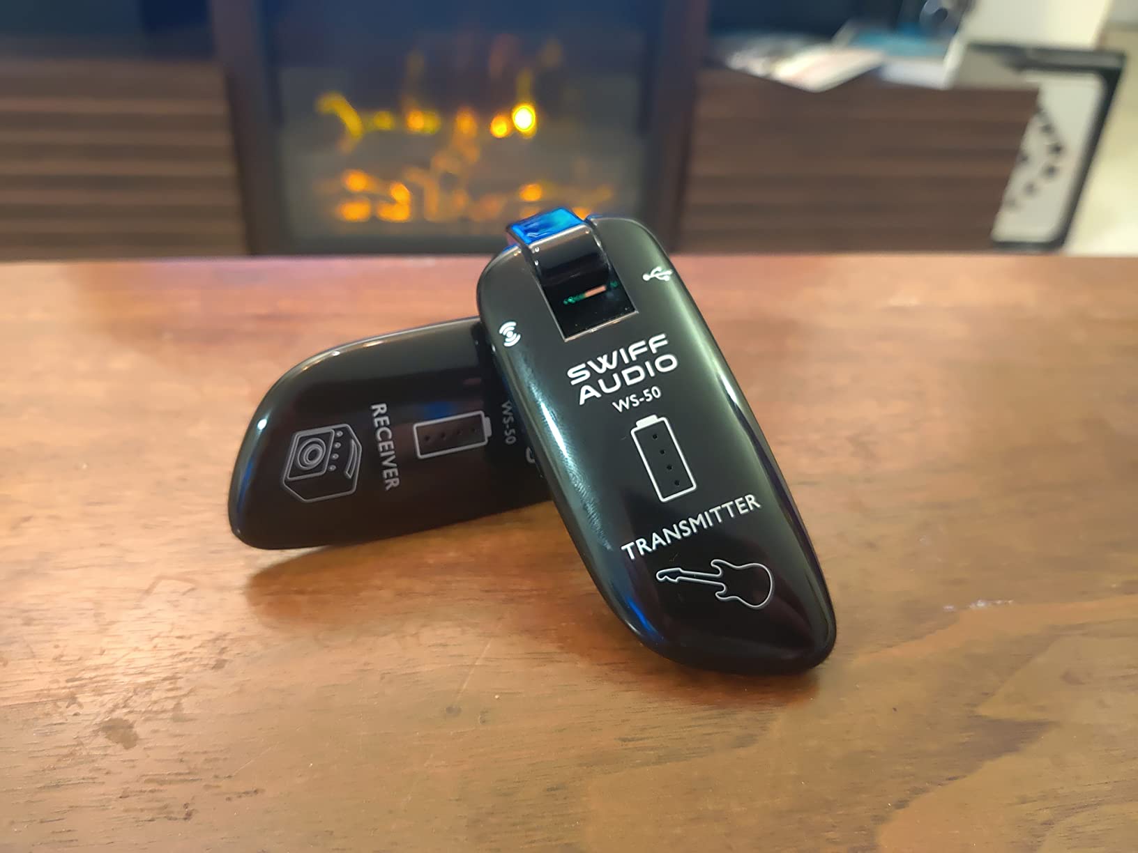 SWIFF Wireless Guitar System Rechargeable Wireless Guitar Transmitter Receiver Support Multi Channels and Long Battery Life for Electric Musical Instruments customer photo 1