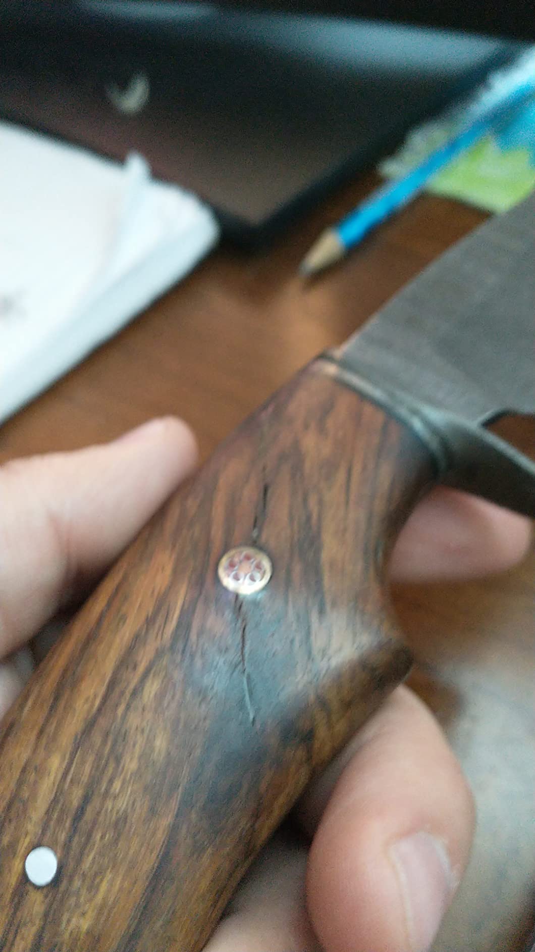 Hunting Damascus Knife Fixed Blade 10