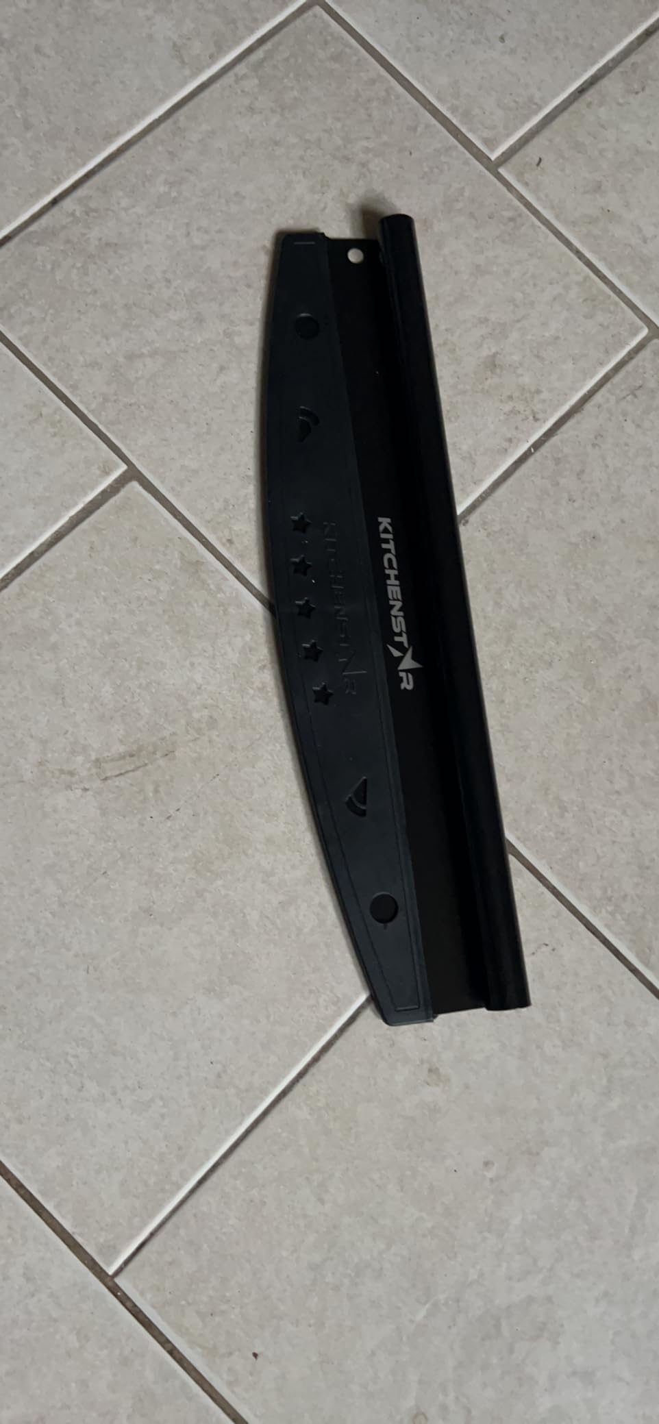 16-Inch Pizza Cutter Rocker Blade, 304 Stainless Steel Slicer Knife, Silver customer photo 2