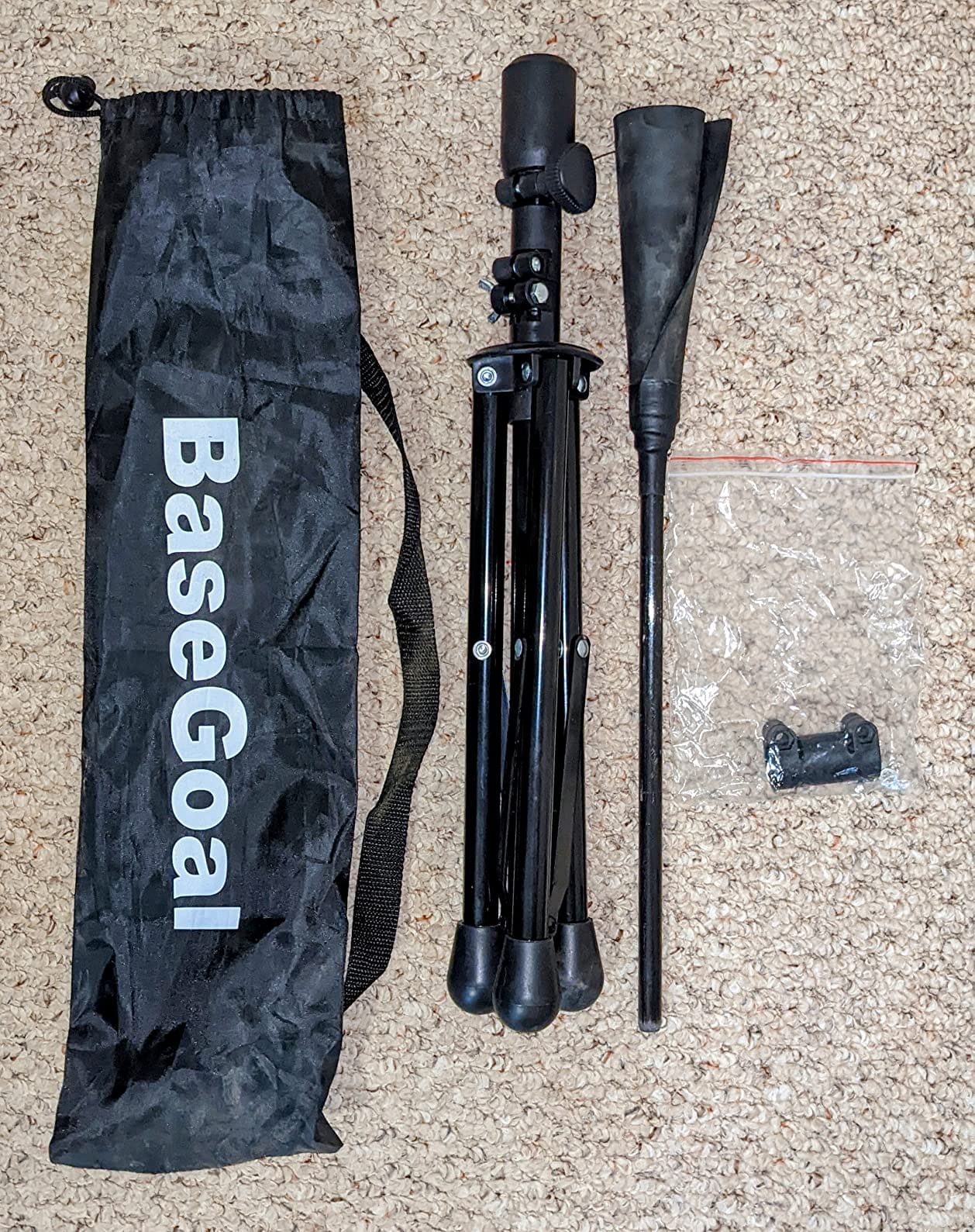 BaseGoal Baseball Tee Batting Tee Adjustable Height with Weighted Sandbag customer photo 1