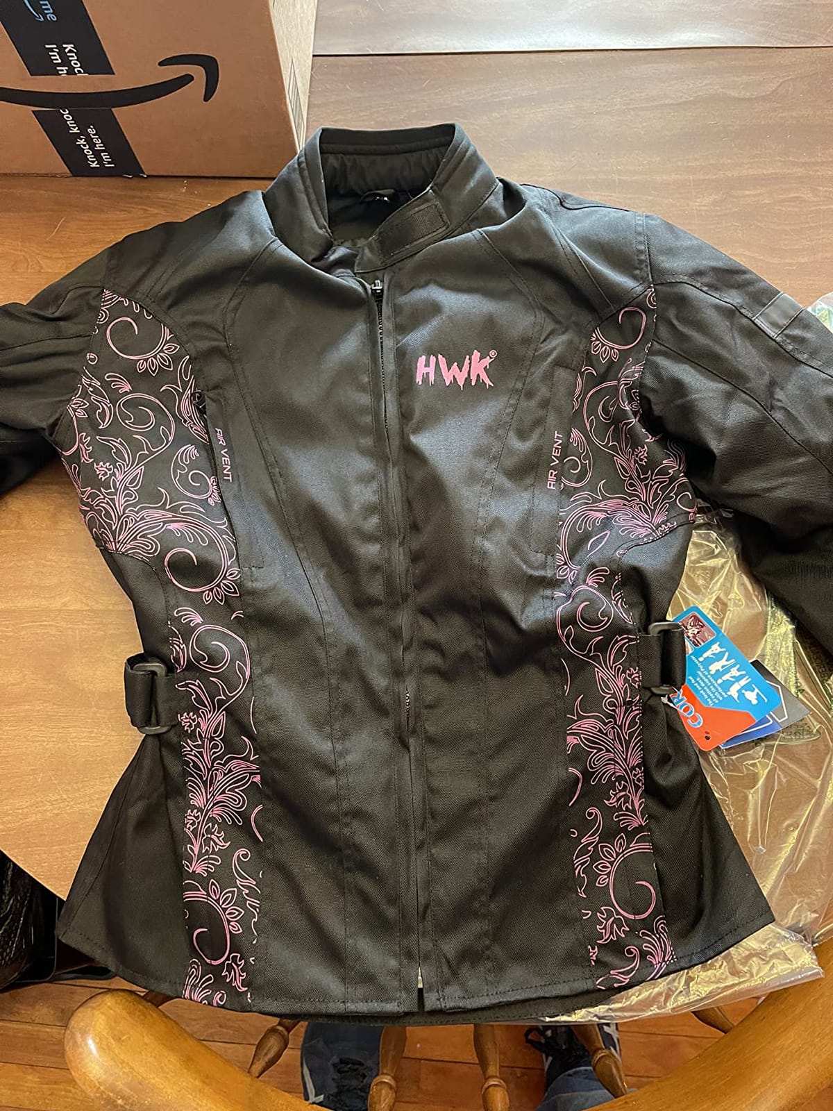HWK Adventure Motorcycle Jacket Women with Armor, 600D Cordura, All-Season customer photo 1