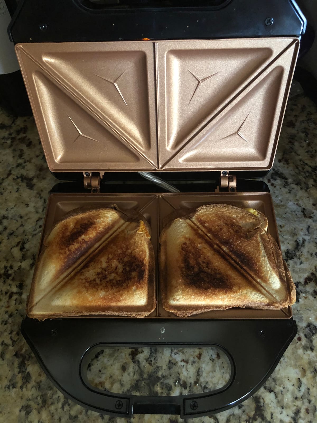 Gotham Steel Nonstick Panini Press Sandwich Maker, 2in1 Breakfast Sandwich Maker Grill / Sandwich Press Grill with Indicator Light, Grilled Cheese Maker Makes 2 Sandwiches with Easy Cut Edges customer photo 2