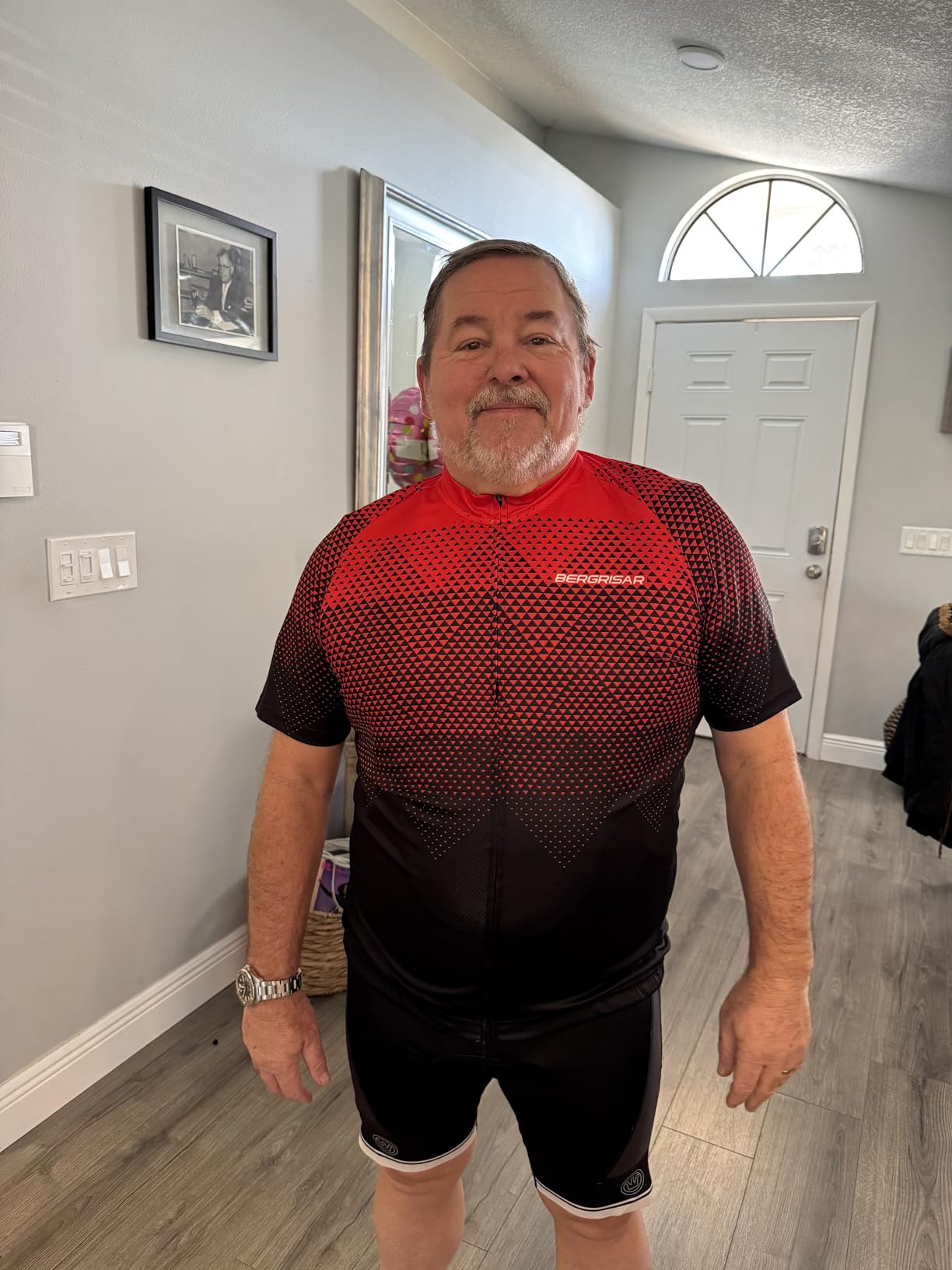 BERGRISAR Men's Cycling Jerseys Short Sleeves Bike Shirt customer photo 1