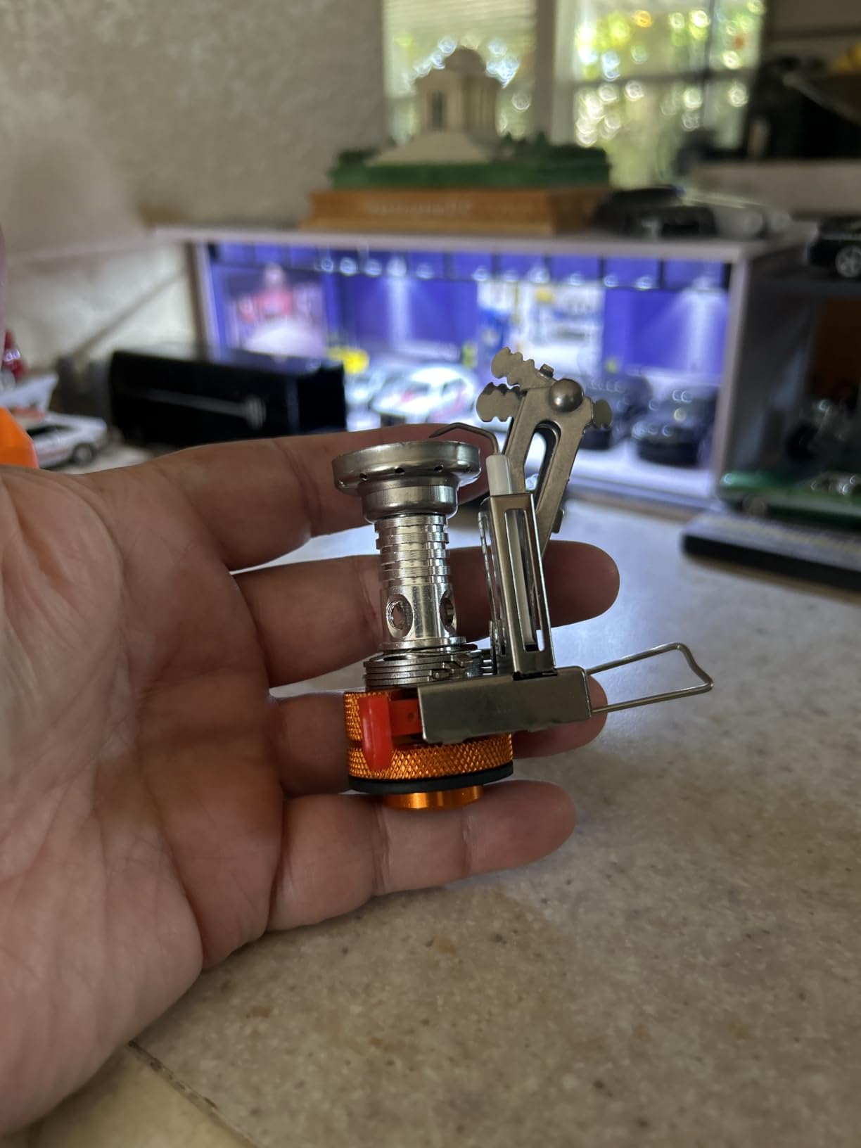 AOTU Portable Camping Stoves Backpacking Stove with Piezo Ignition Stable Support Wind-Resistance Camp Stove for Outdoor Camping Hiking Cooking customer photo 1