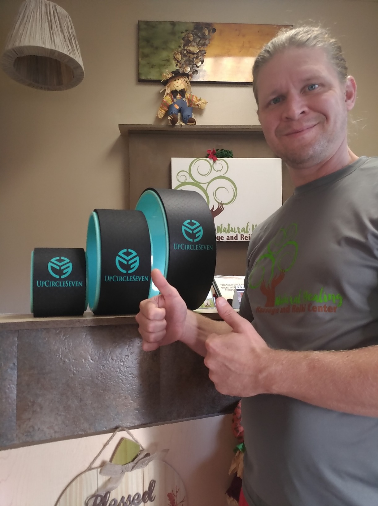 UpCircleSeven Yoga Wheel Set - Strongest & Most Comfortable Yoga Prop Wheel, 3 Pack for Back Pain and Stretching (12, 10, 6 inch) customer photo 1